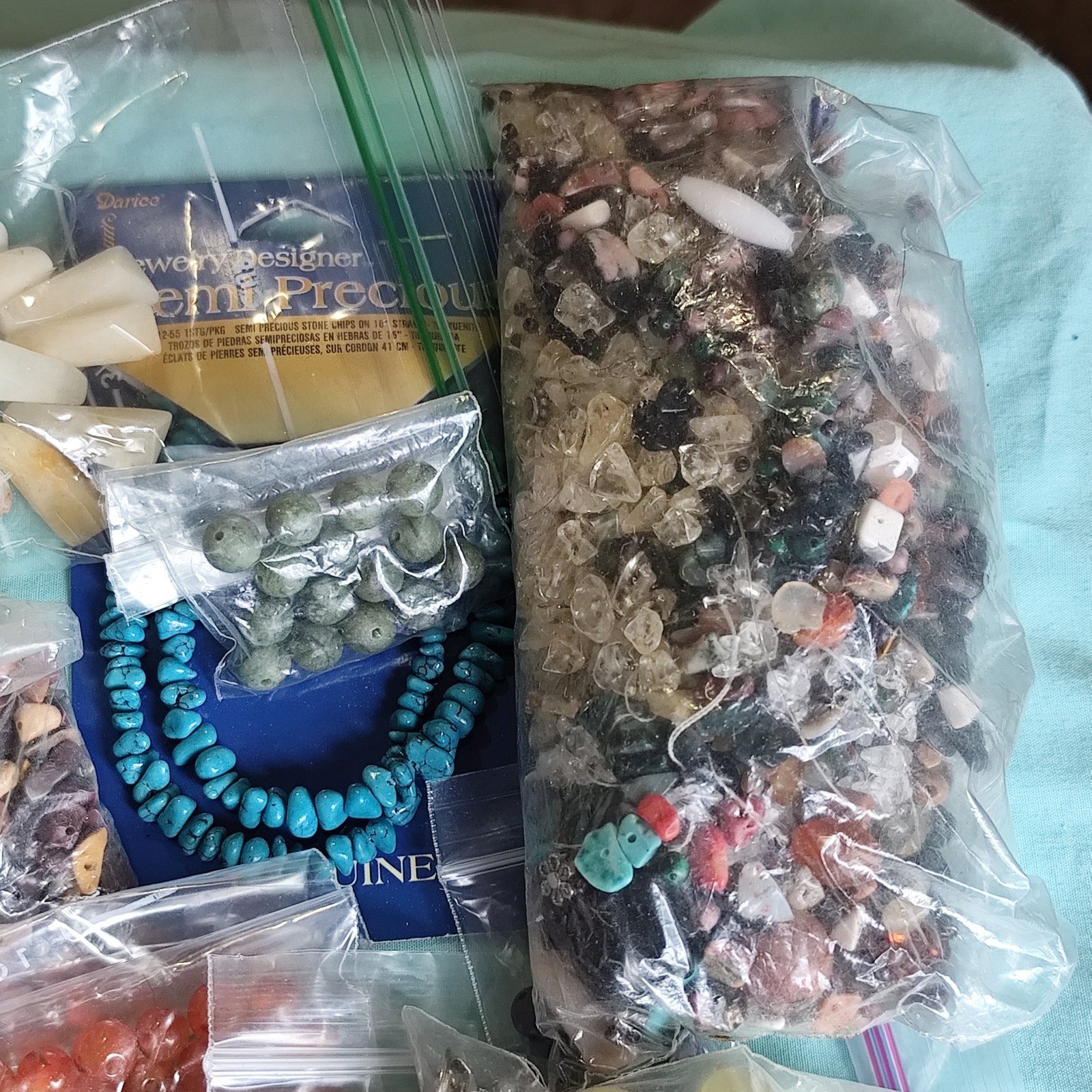 4 Pound Vtg To Mod Mostly Stone Coral Some Glass Beads Jewelry Crafting Lot
