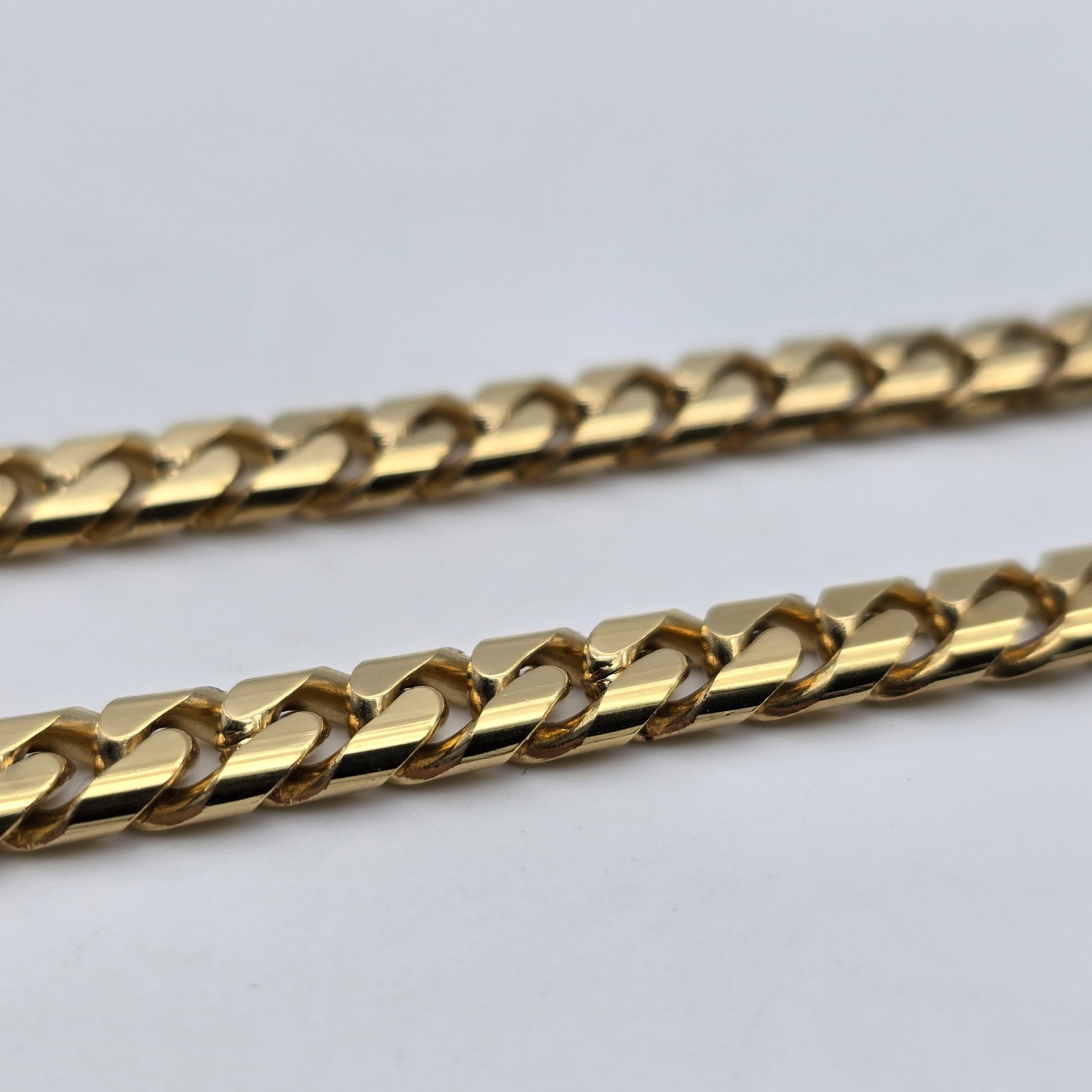 Givenchy 6.4 mm Cuban Curb Chain Link Gold Tone Necklace 24″