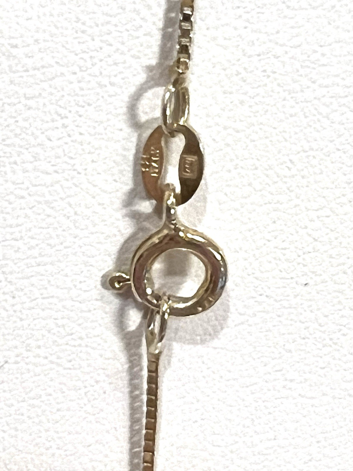 AGI Vtg Opal Necklace Pave CZ 925 Vermeil Sterling Gold 18” Box Chain Ex Cond