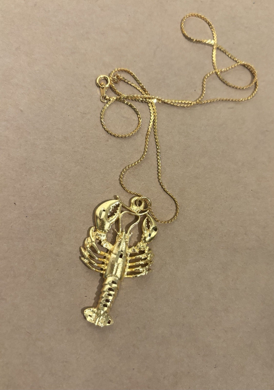 Vintage Lobster Necklace