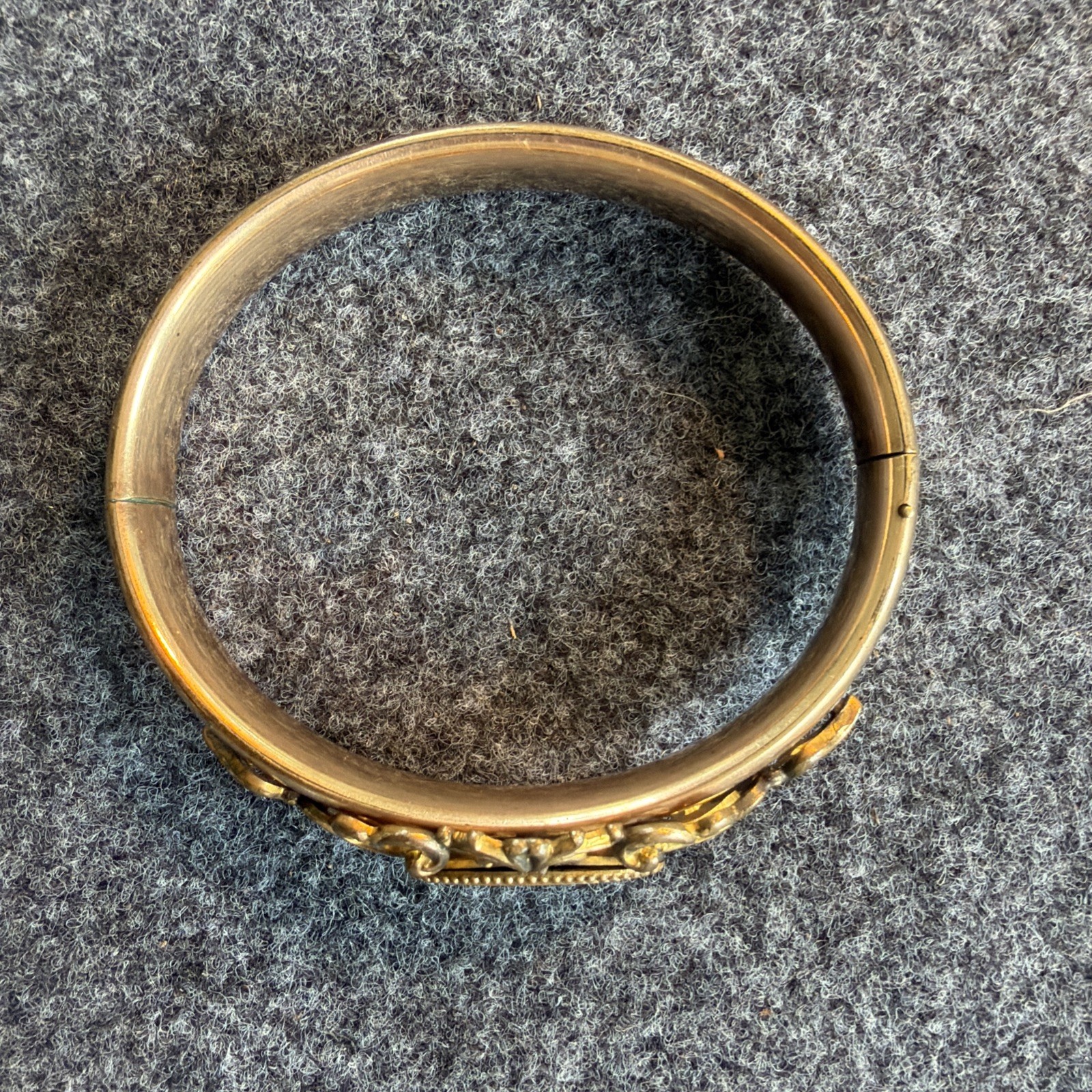 Antique 1907 F.M. Co Gold Filled Expansion Bangle Bracelet Victorian Edwardian