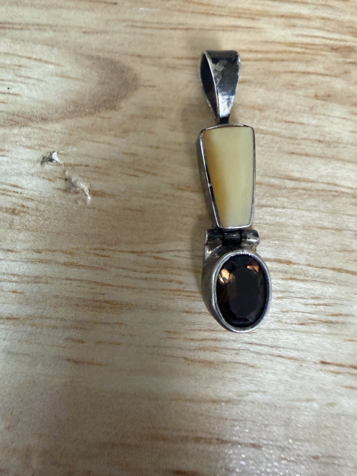 Acleoni Jewelry Pendant 925 Sterling Hinged Vintage Very Unusual