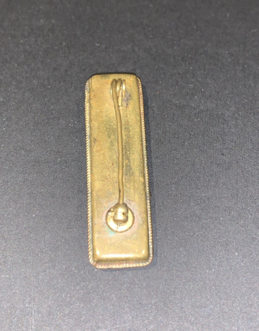 Vintage Italian Micro Mosaic Floral Bar Brooch Pin