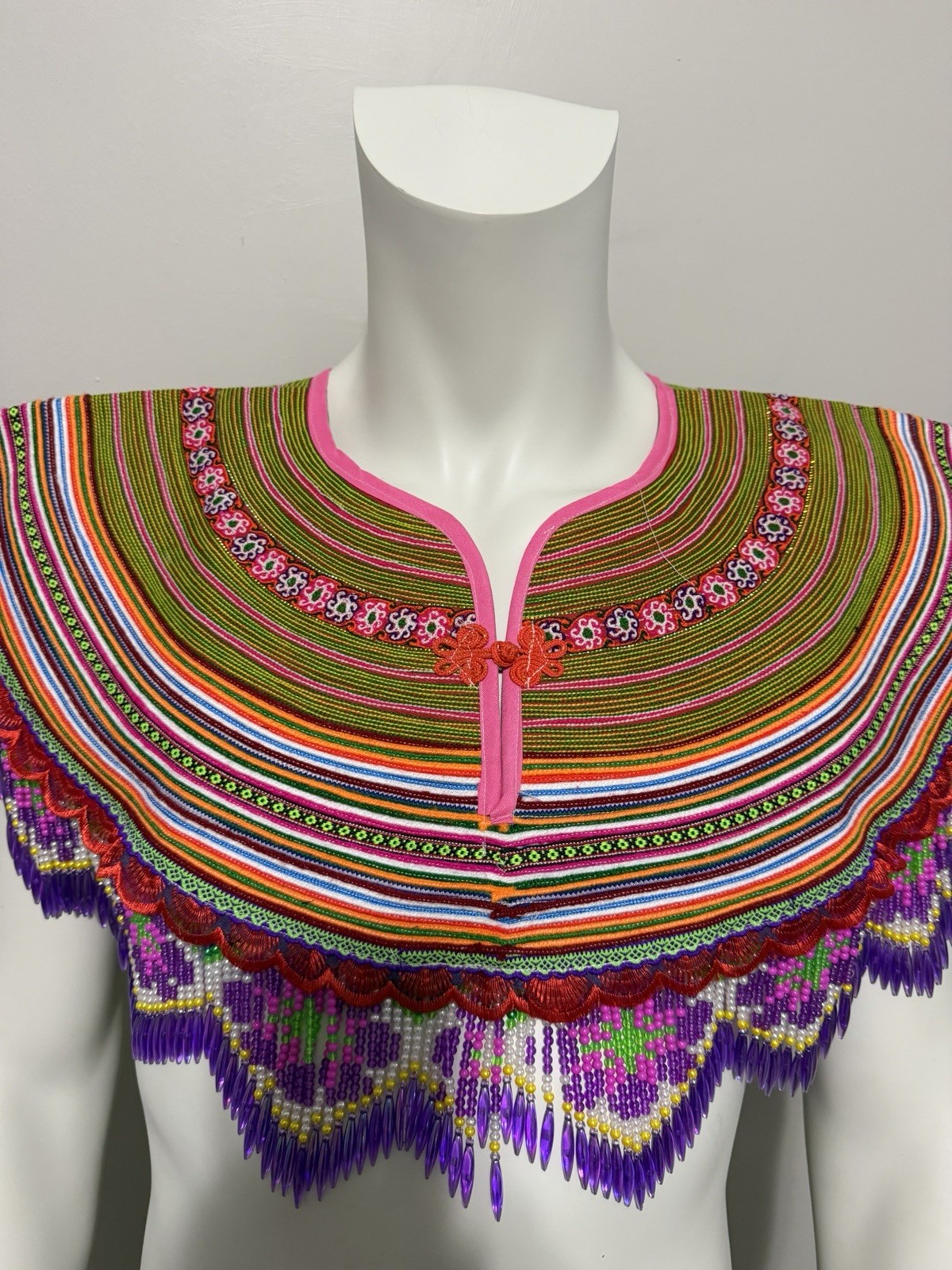 Collar Hmong vintage, collar tradicional Hmong
