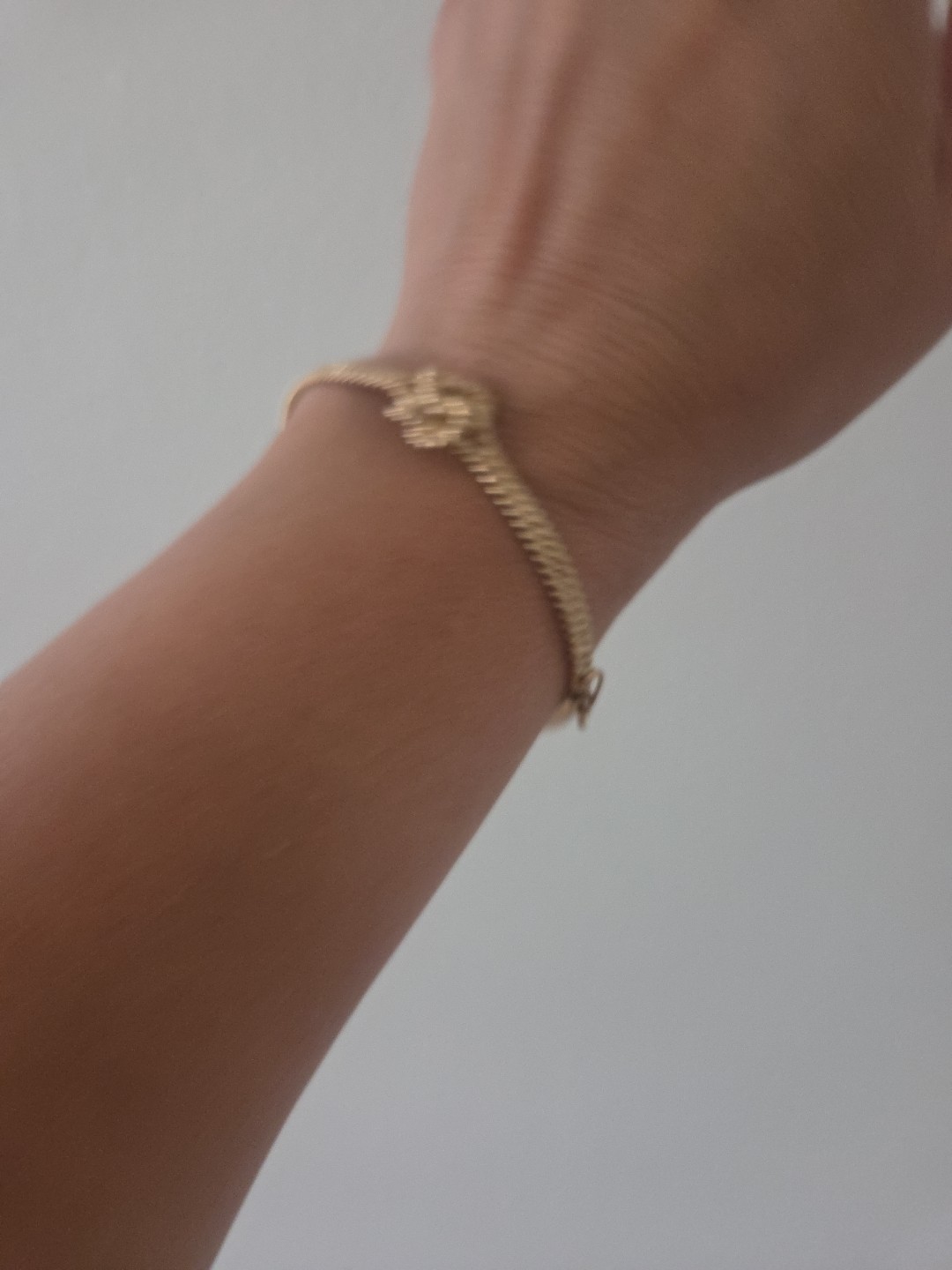 Vintage 9ct(375) 50’s United Kingdom Love Knot Bangle Bracelet Solid 15gr