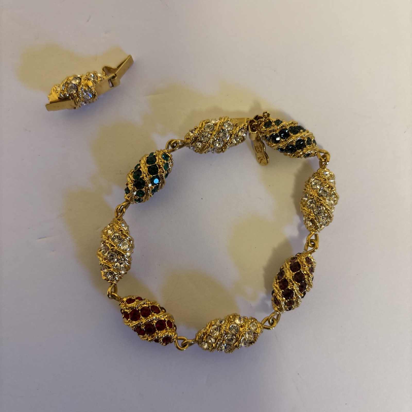 Camrose Kross Reproduction Jacqueline Bouvier Kennedy Gold Tone Bracelet Sparkle