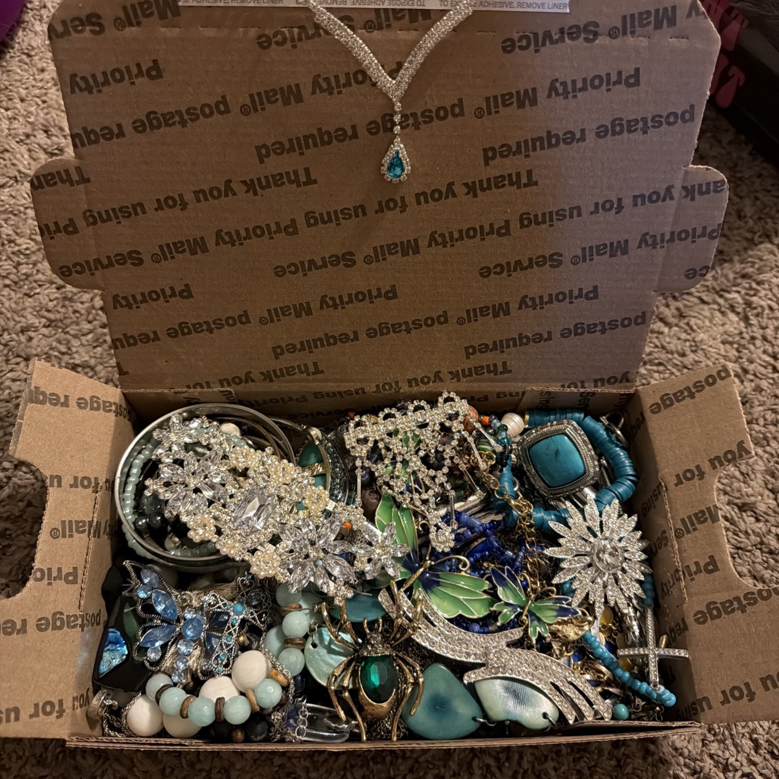 Vintage to Now Jewelry Lot, All Wearable Untested. No Broken. Box A6