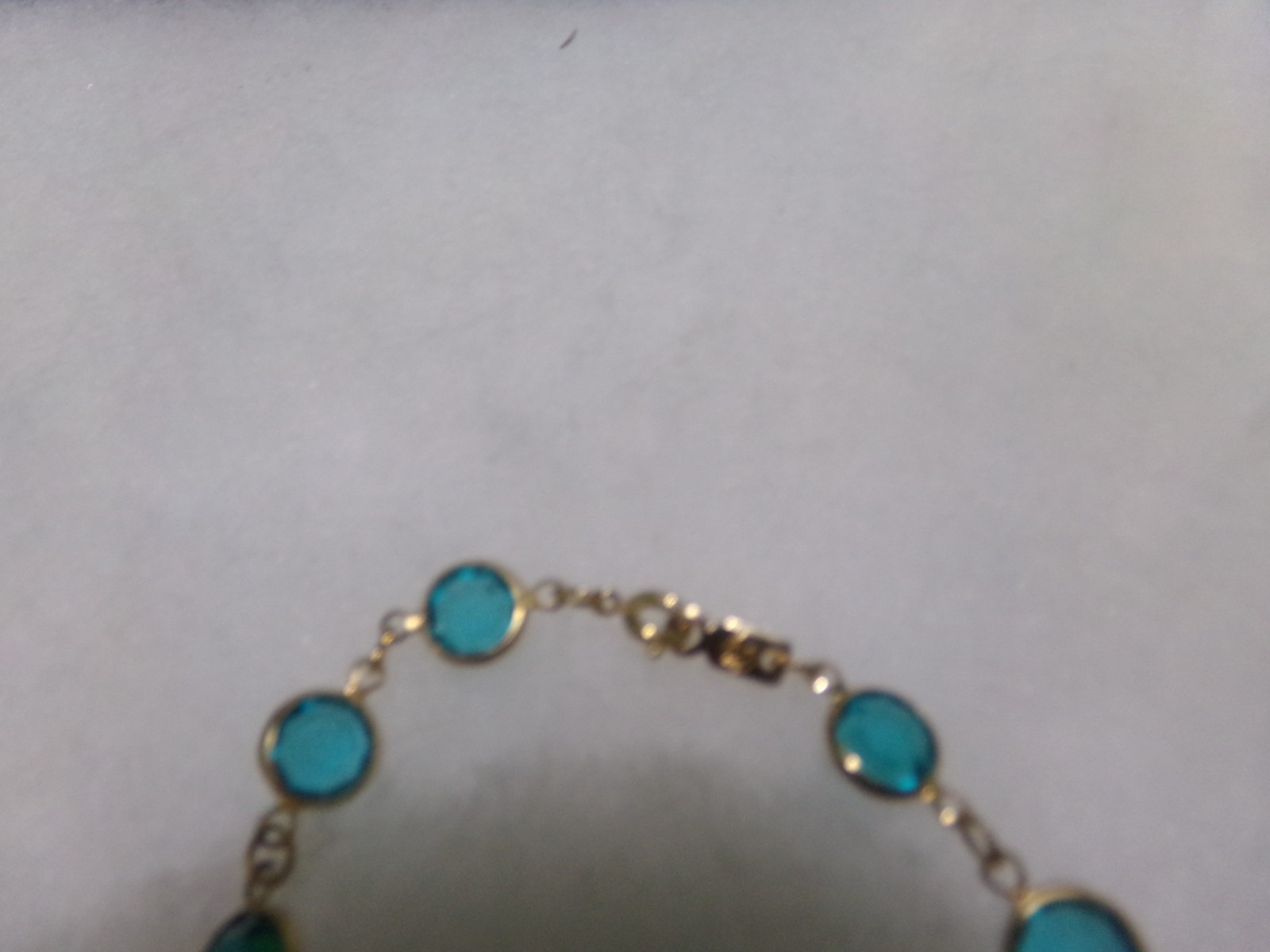 VINTAGE SIGNED SWAROVSKI BEZEL CRYSTAL BRACELET