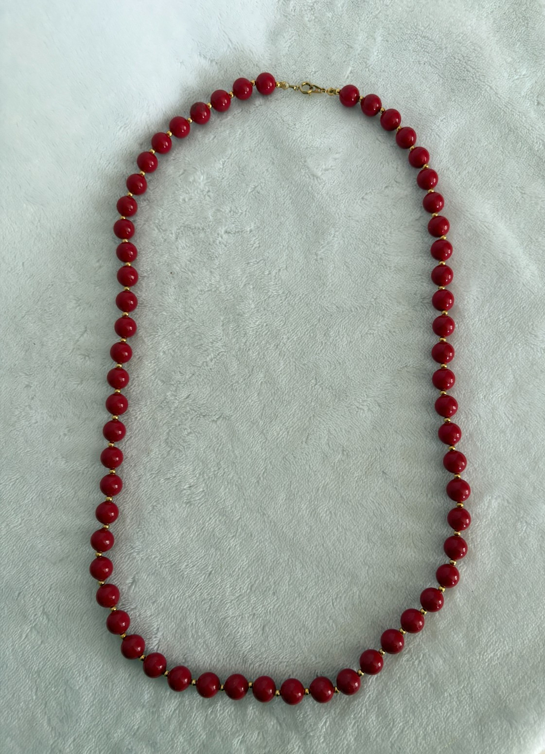 Vtg PATRIOTIC LUCITE Red, White, & Blue Beaded Necklaces & Earring Jewelry