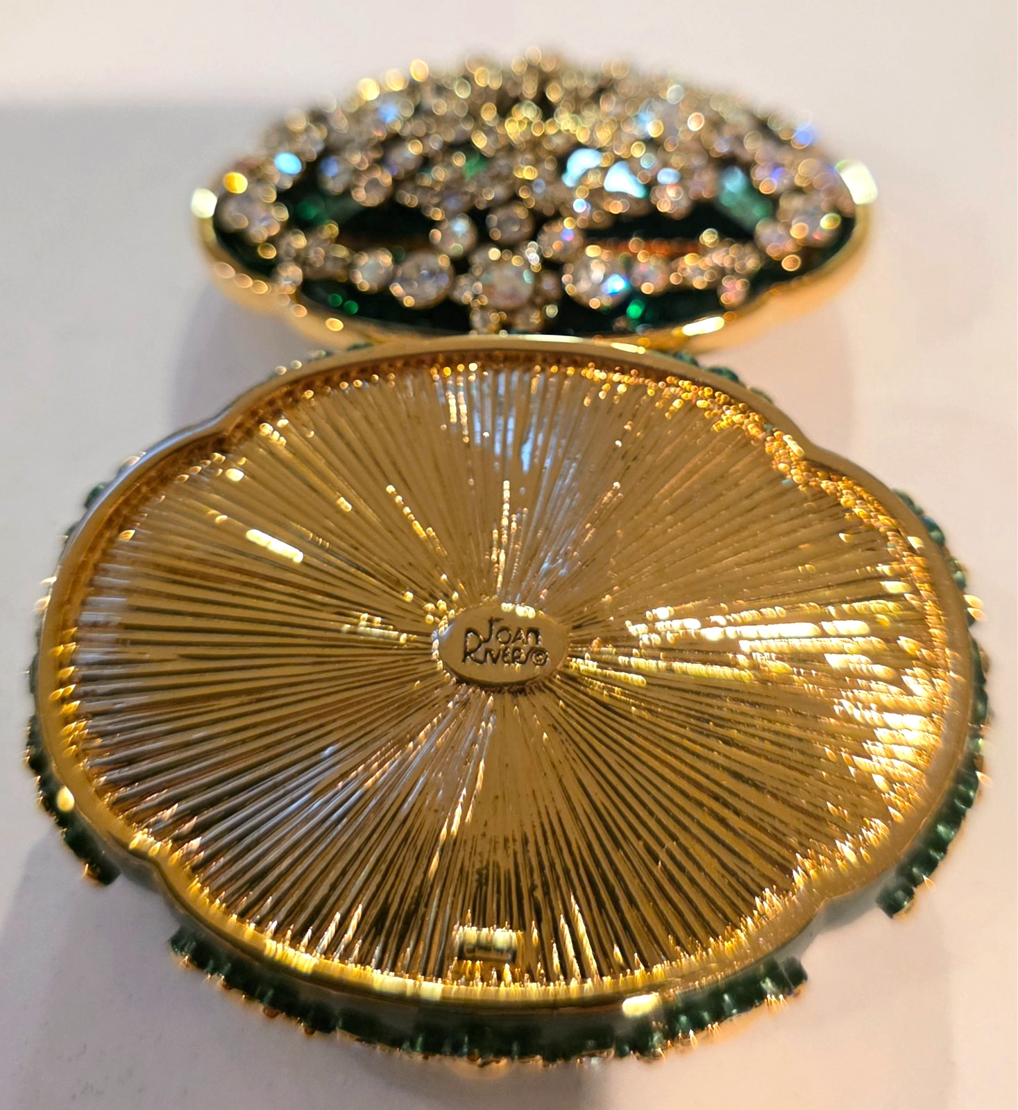 joan rivers jeweled secrets keepsake box Royal Dream brooch earrings pin