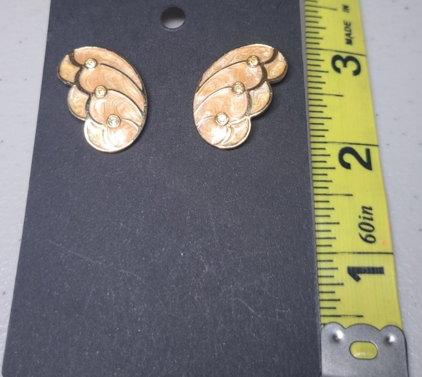 KJL Kenneth Jay Lane For Avon Earrings Butterfly Wings, Vintage