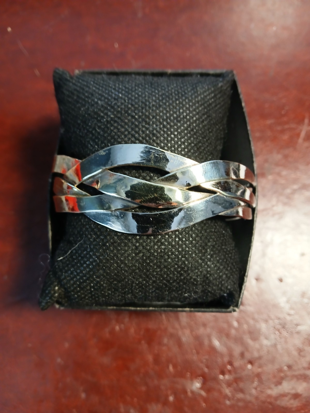 Vintage Braided cuff bangle. untested, unknow origin.