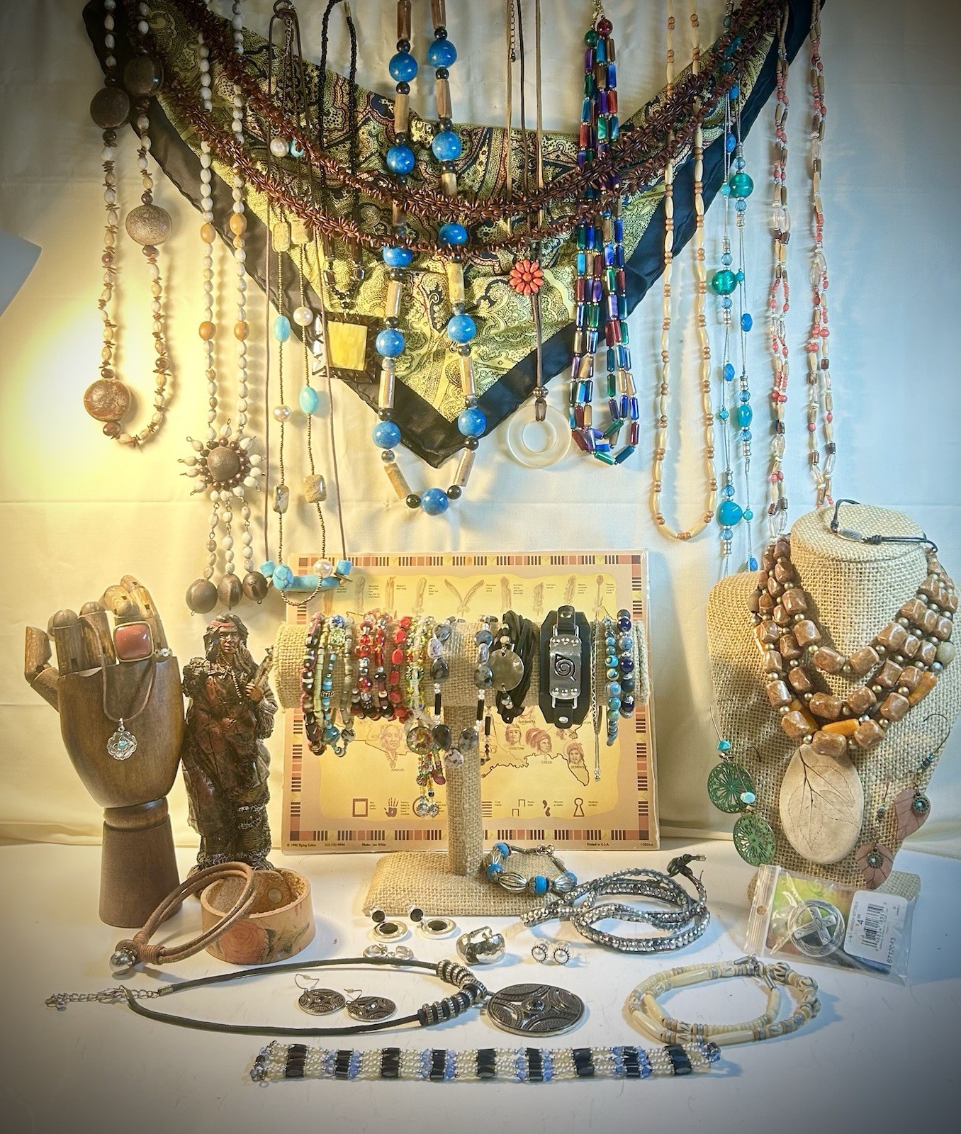 Southwestern/Native Style 100+Piece Lot with 2.5Lbs of VTG to Modern Jewelry.