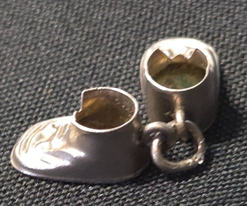 1960’s Silver Baby Shoes Charm