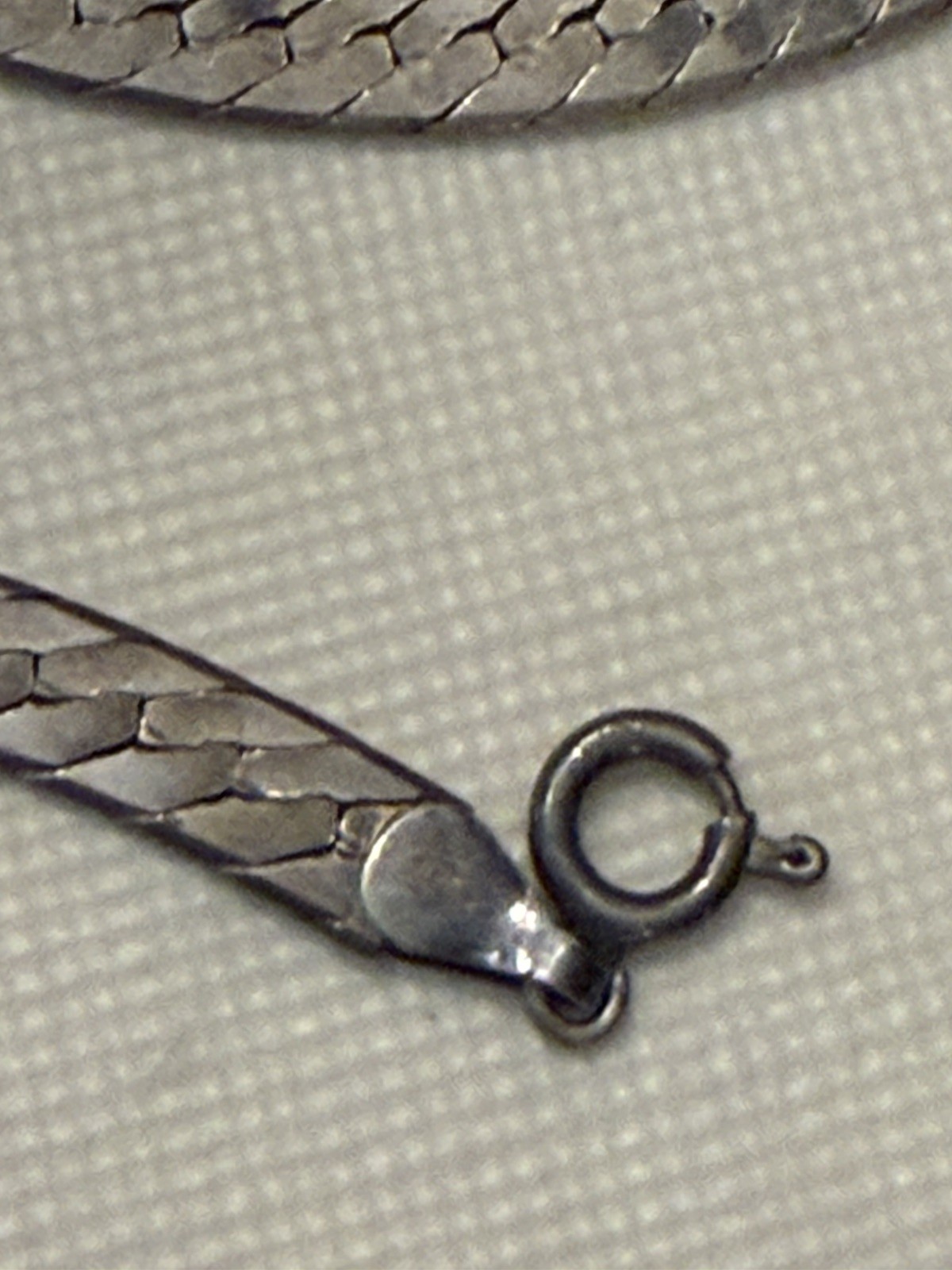 Vintage Sterling Silver Herringbone Chain 16” 4 mm wide 17 g
