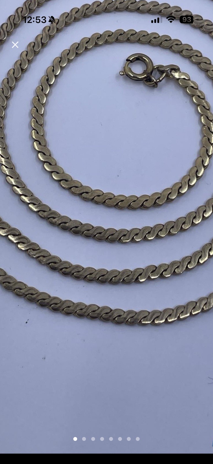 Vintage 1/20 12k Gold Filled Gf Long Curb Chain Necklace 11.87 grams 24 in. 2mm
