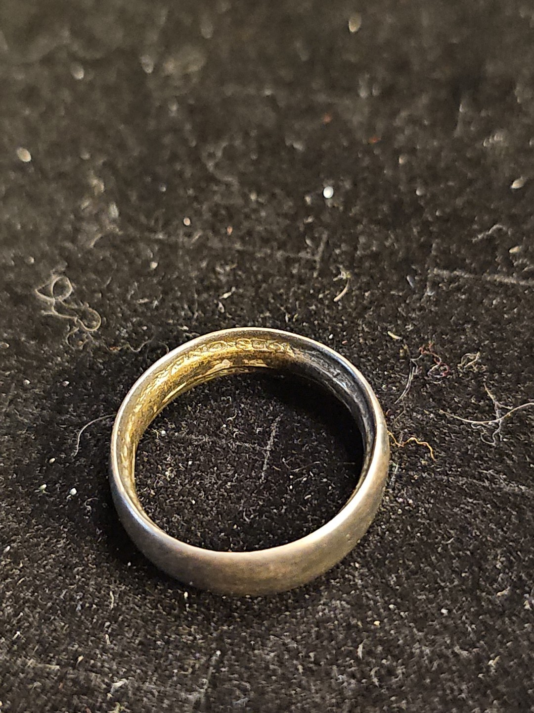 Vintage Silver Shilling Ring 1928 King George V Great Britain