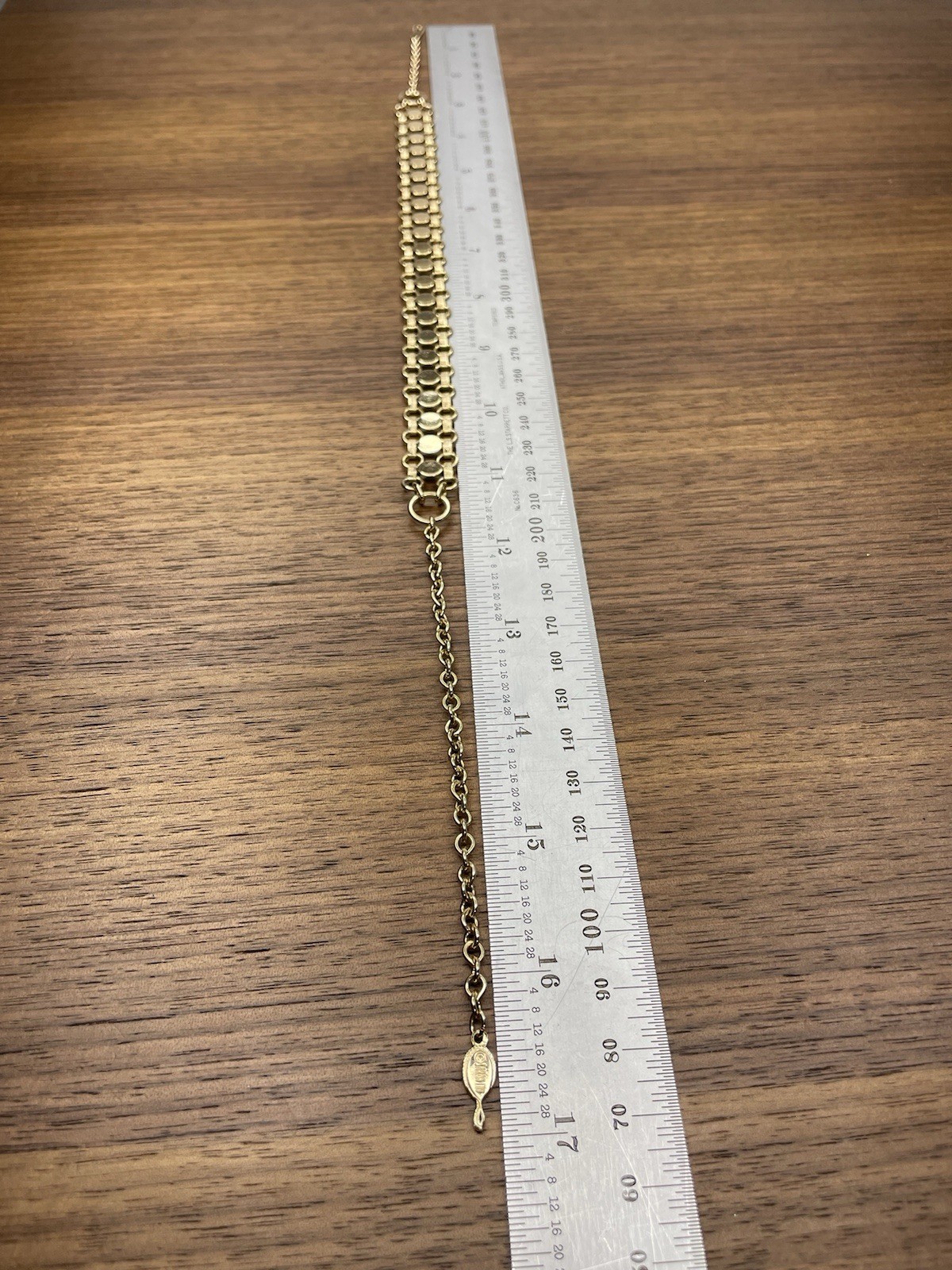 SARAH COVENTRY vintage gold Tone chain choker necklace