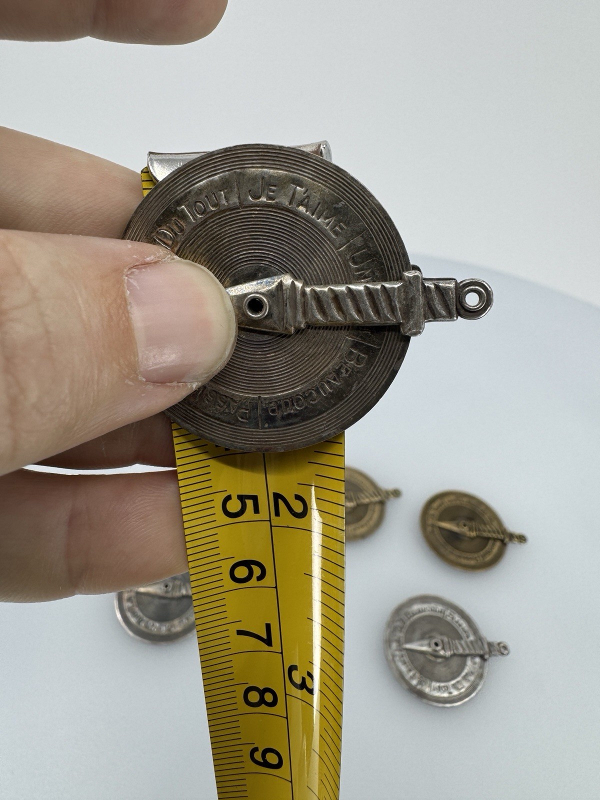 Love Spinner Silver And Brass Toned Jewelry Finding Stamping