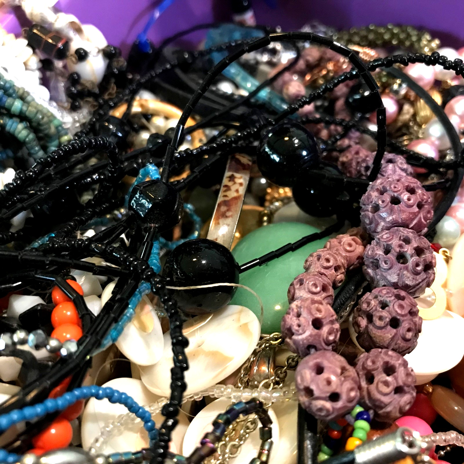 1/2 lb Mixed Vintage-Now ESTATE Jewelry lot ALL WEARABLE, NO JUNK, PAIRED 🌺