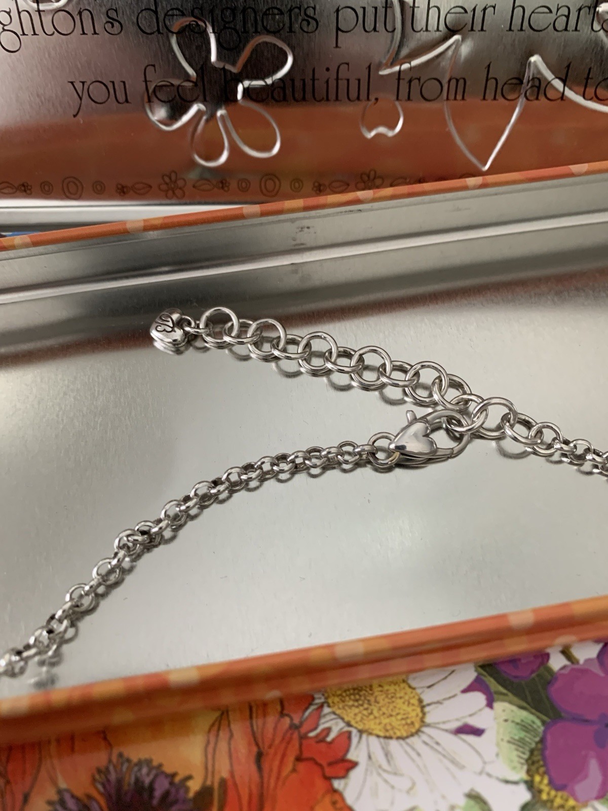 STUNNING Vintage Brighton “TIMEPIECE” CRYSTAL Choker, Adjustable, Original Case