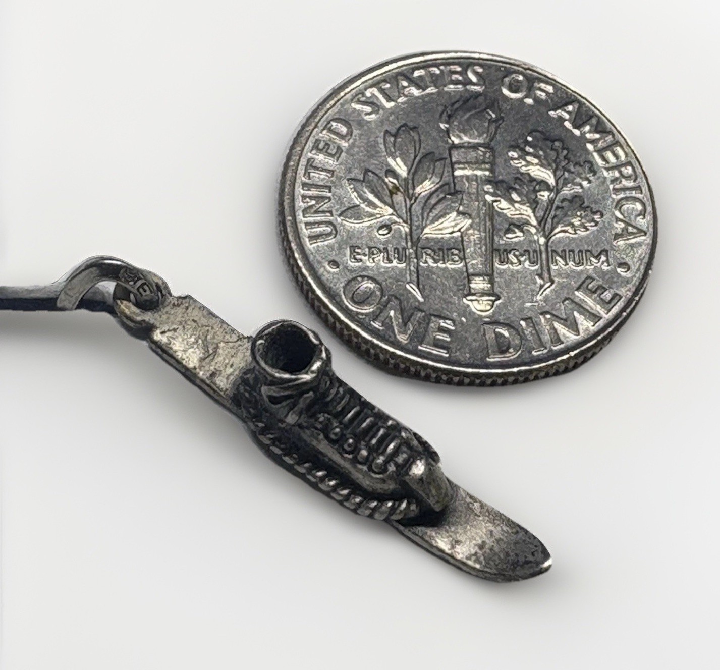 NEW & Vintage BEAU ski & shoe Charm Pendant 925 Silver 1950s-1970s