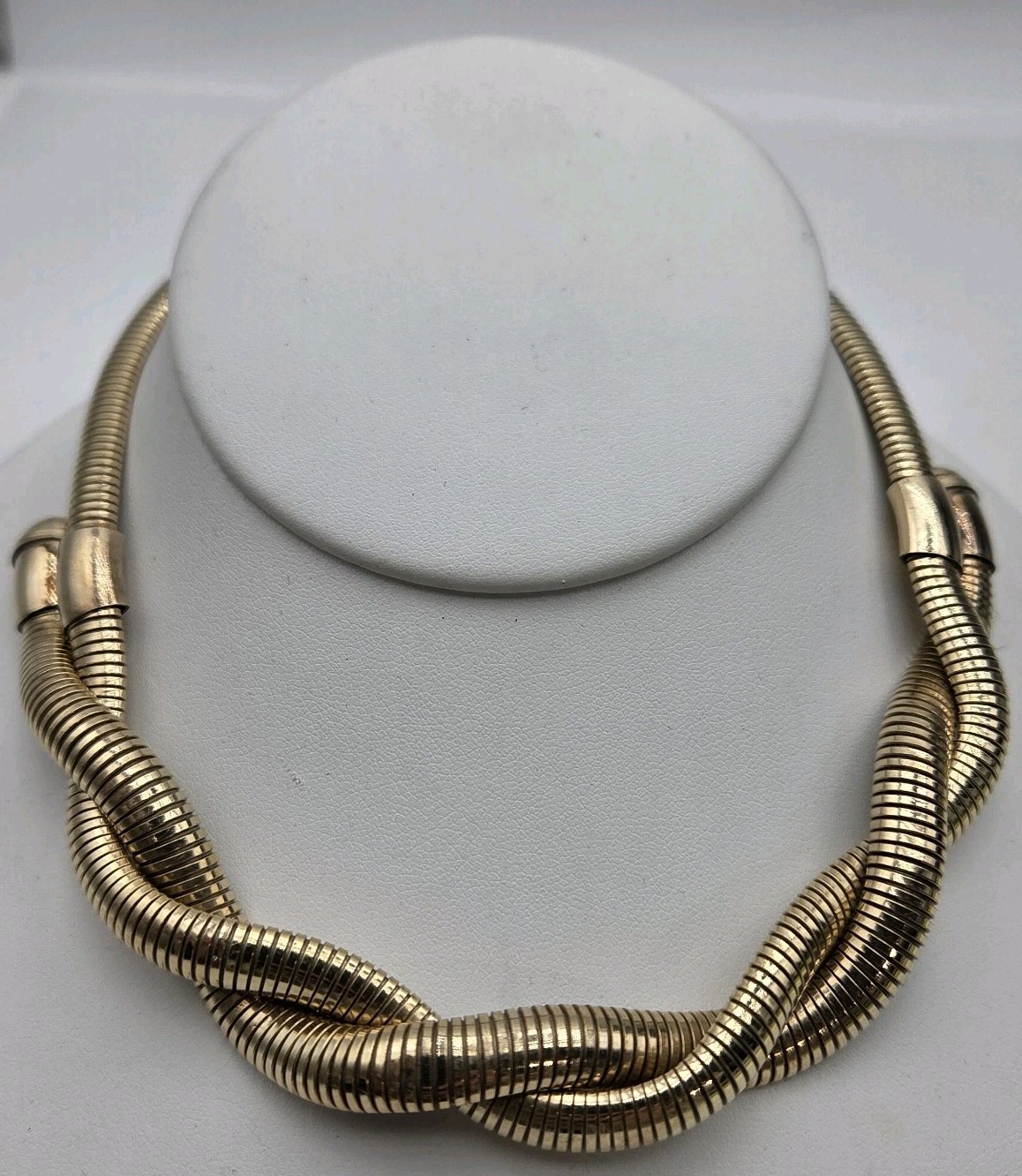 Vtg Mid Century 12k Gold Filled Frostner Snake Twisted 37.2 Gram