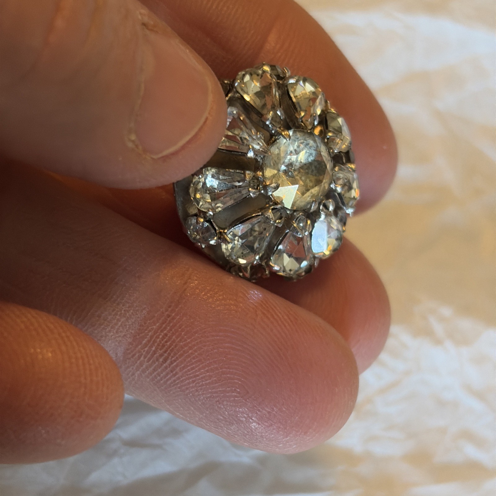 Vintage Fred Block Earrings-circa 1930-50, Older Earrings That Still Sparkle