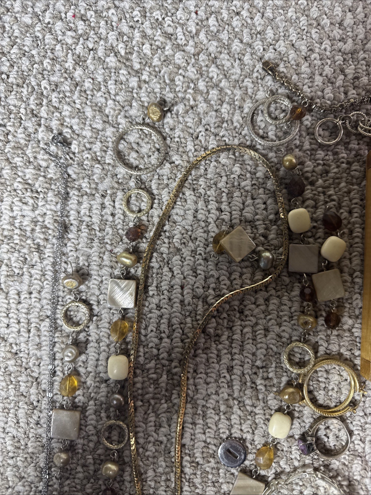 ESTATE FIND – COSMETIC JEWERLY WITH TWO JEWERLY BOXES – OVER 1 LB
