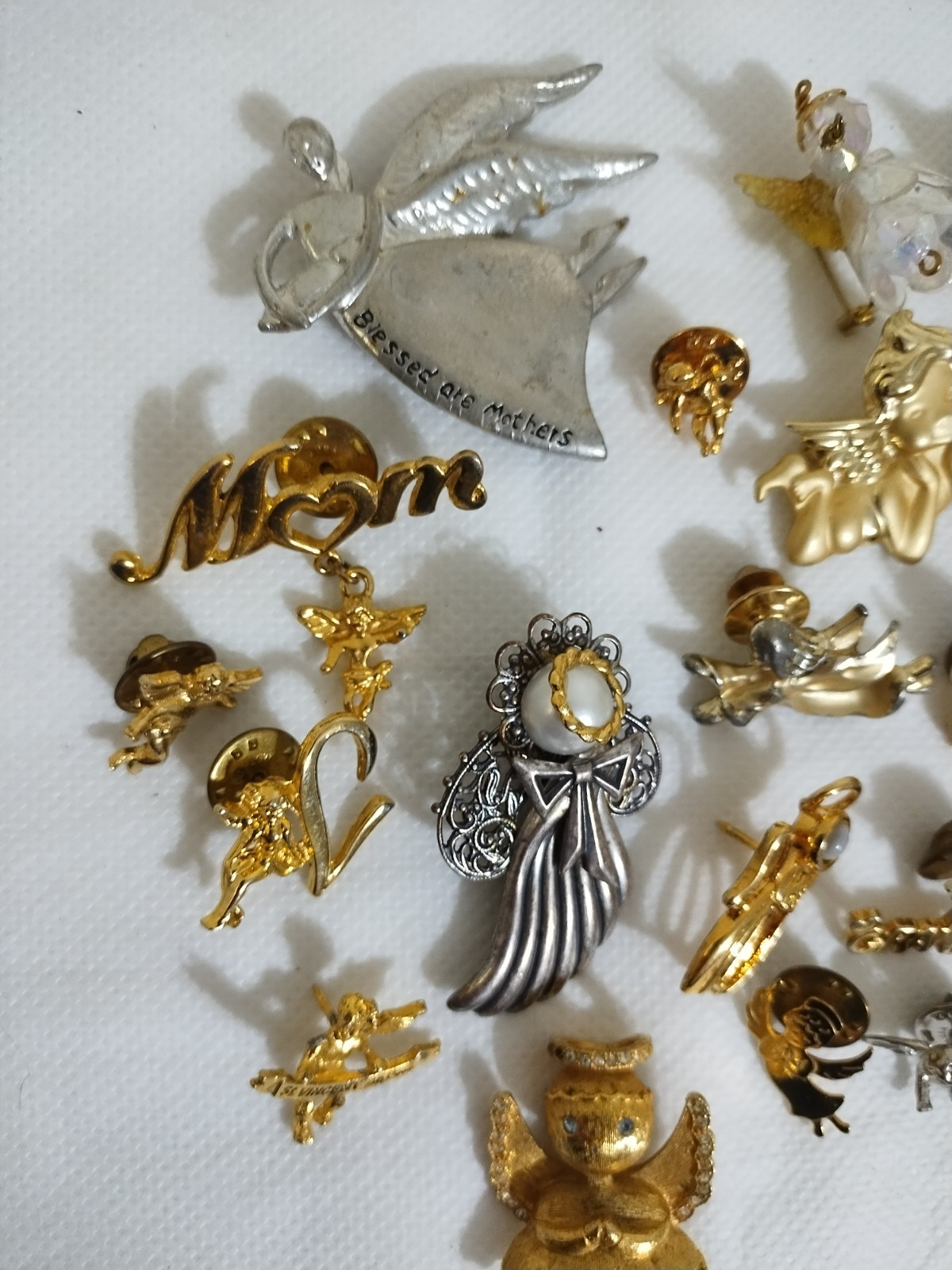 Vintage to Now ANGELS Pins Brooches 25 Pcs Read Description!