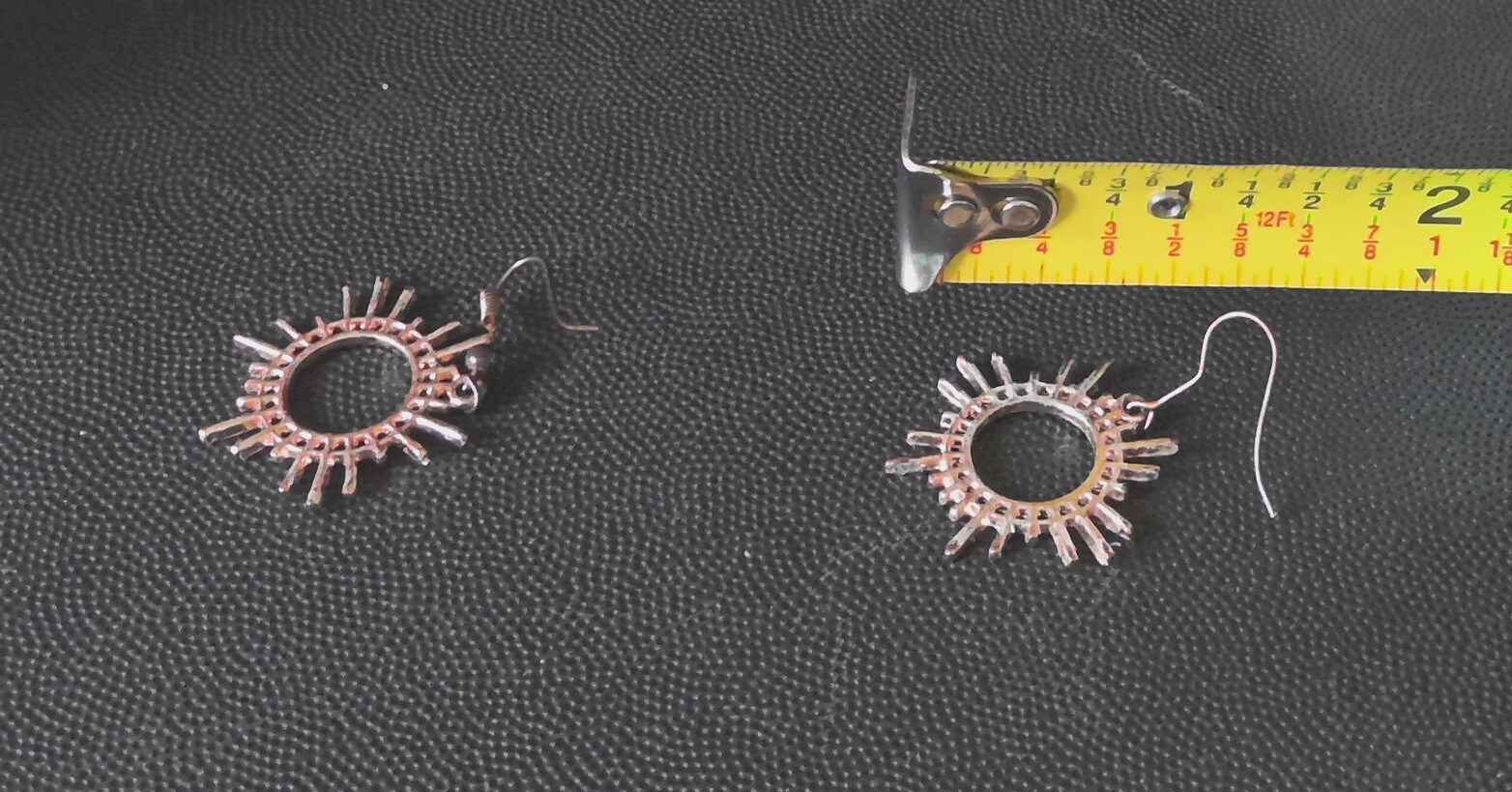 Dangle Cuff Earrings Vintage Gear Drop Earrings Hook Dangle Earrings