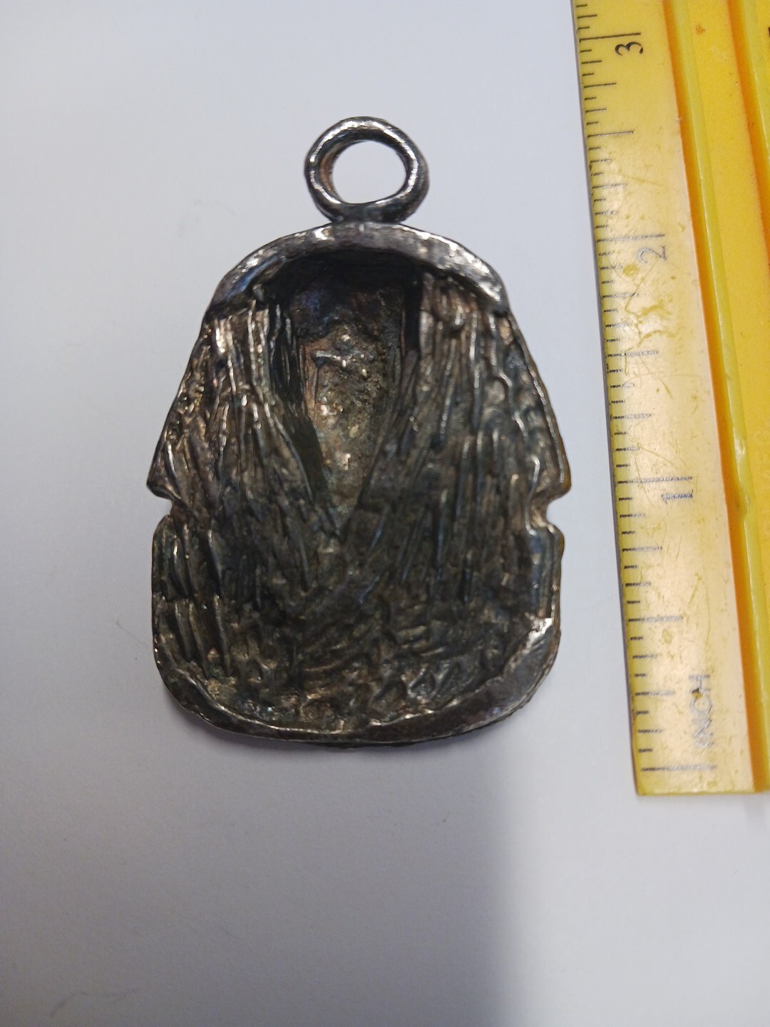 Vintage King Tut Medallion Necklace Head Large Egyptian King Tut Statue Figurine