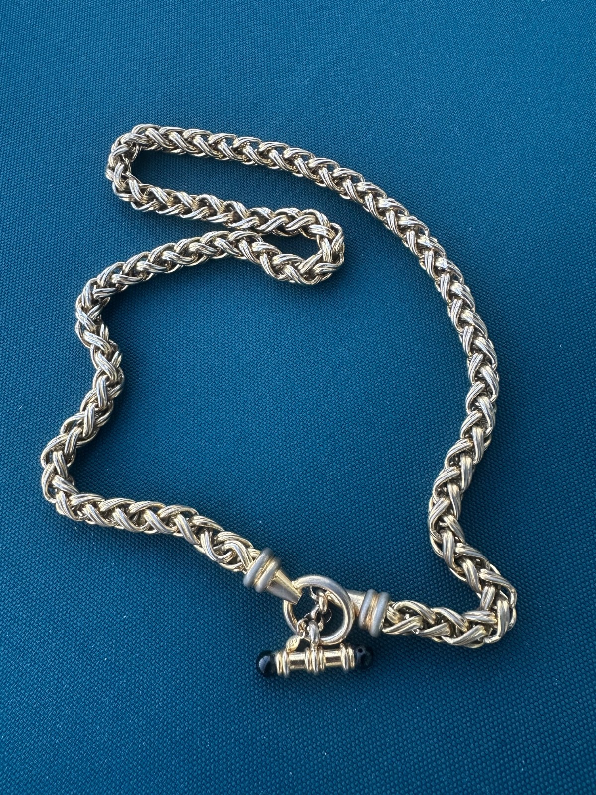 Vintage AFJ Italy Rope Chain Necklace