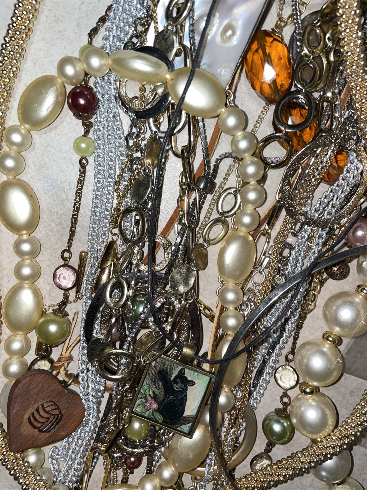 vintage necklace lot See Pictures