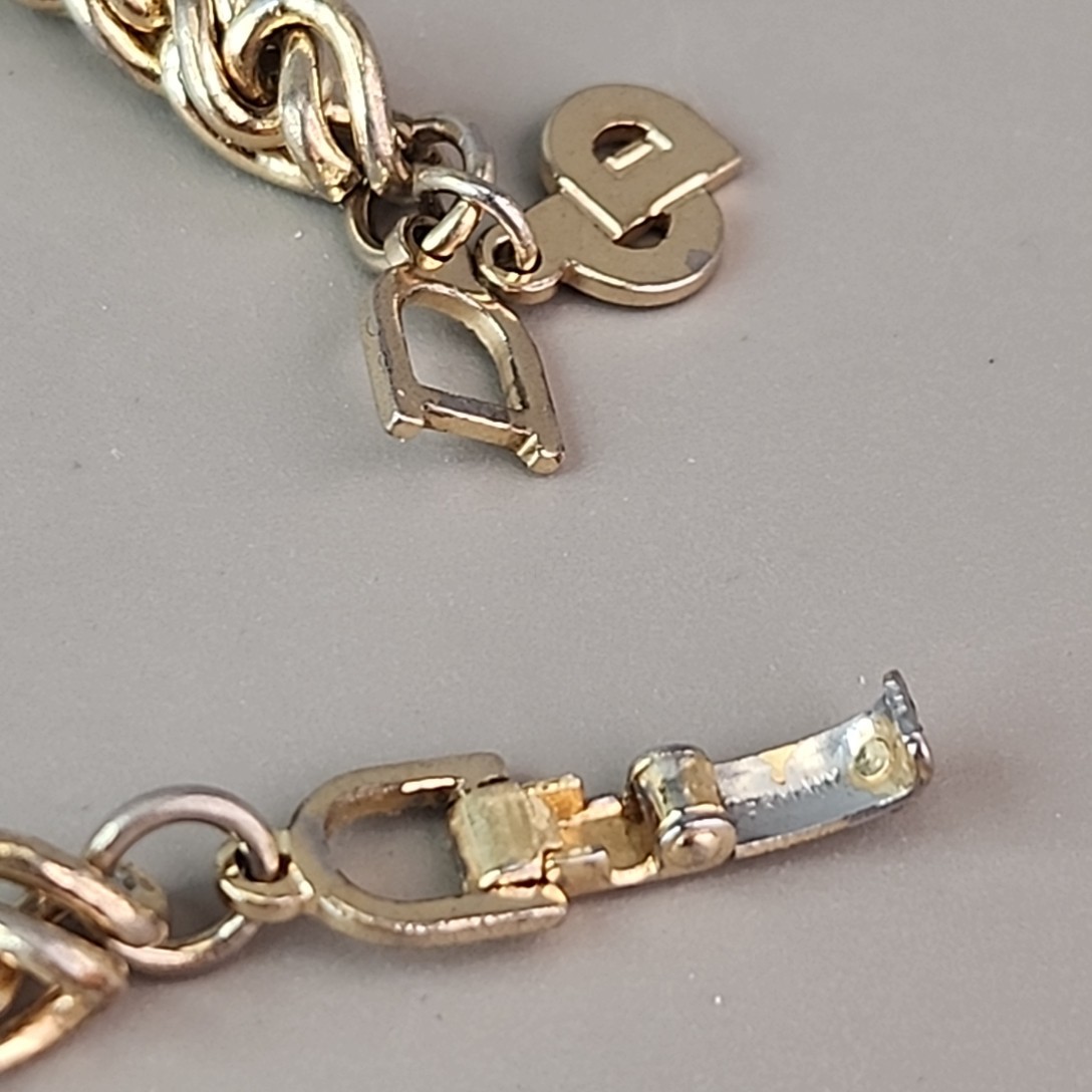 Vintage Christian Dior Rope Chain Necklace 4mm SHORT 15″