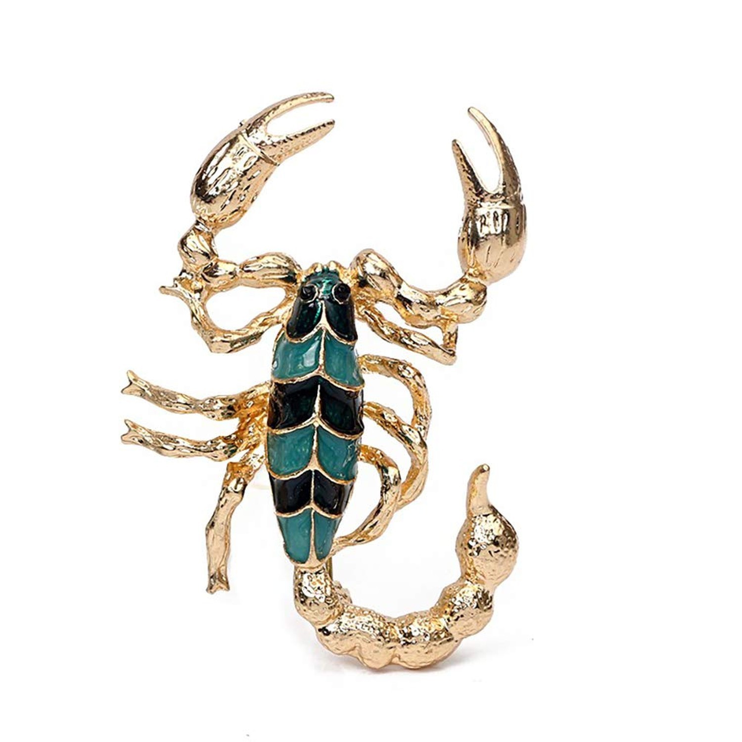 Fashion Trendy Chic Brooch Crystals Rhinestone Enamel Scorpion Animal Brooche…