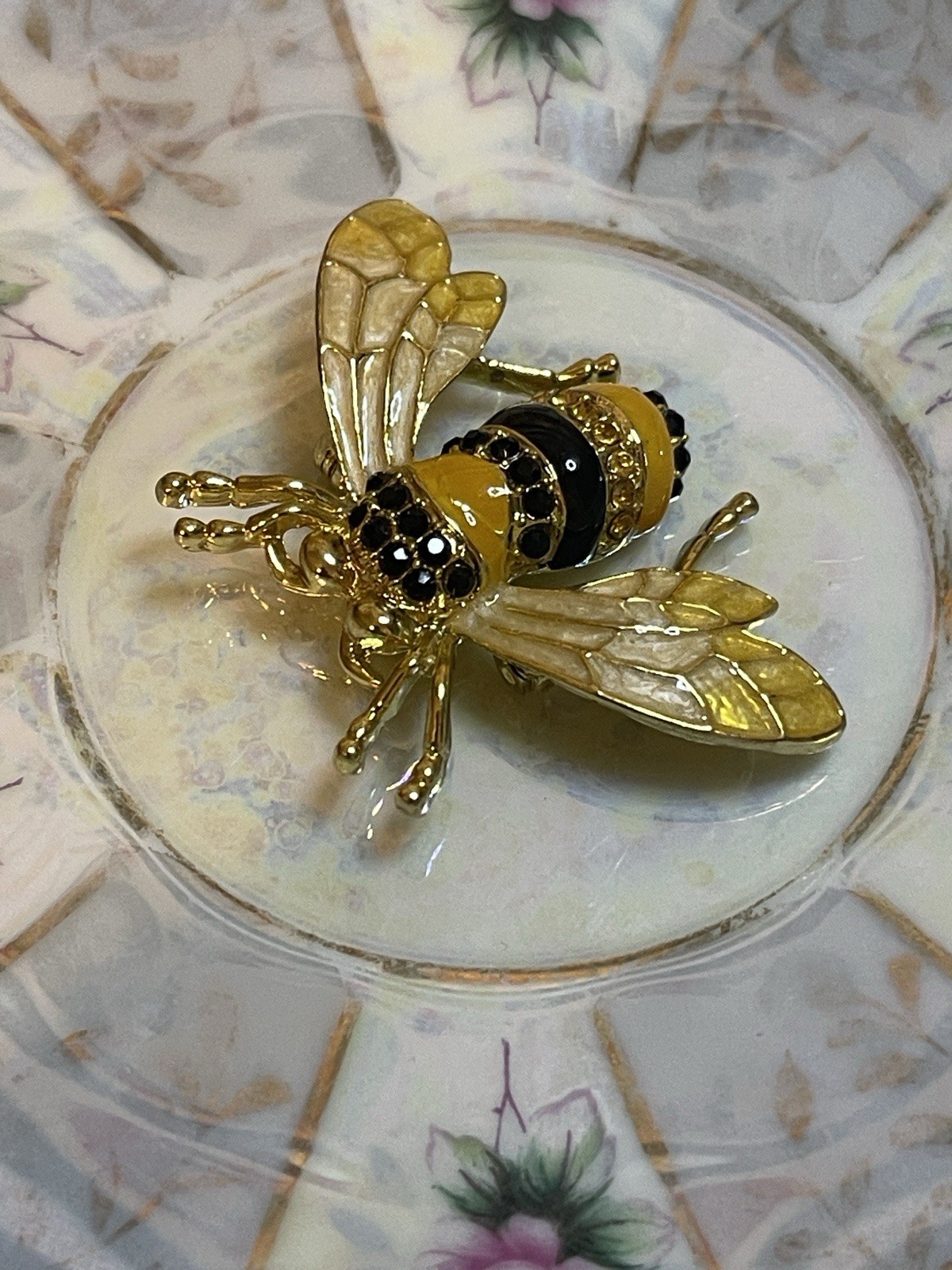 Vintage Victorian Trading Co. Honey Queen Bee Bumblebee Brooch