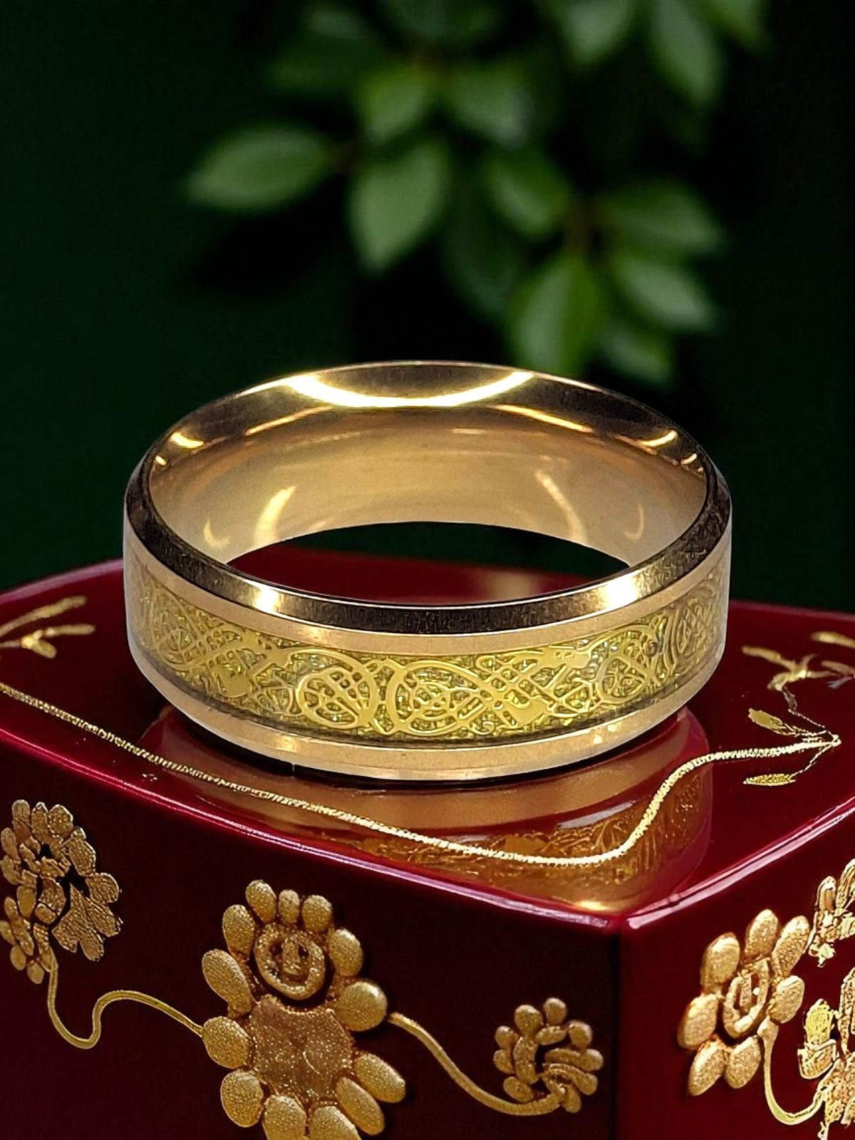 Tungsten Dragon Ring