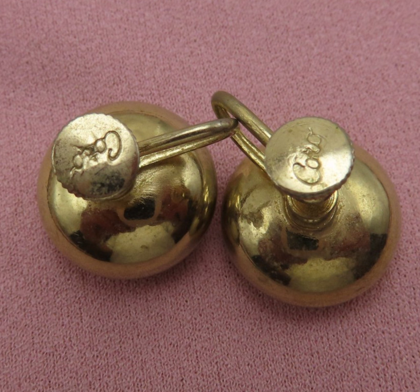 5 Pair Vintage Earrings Signed Clip Kramer Germany Japan Coro Beads Lot 442f