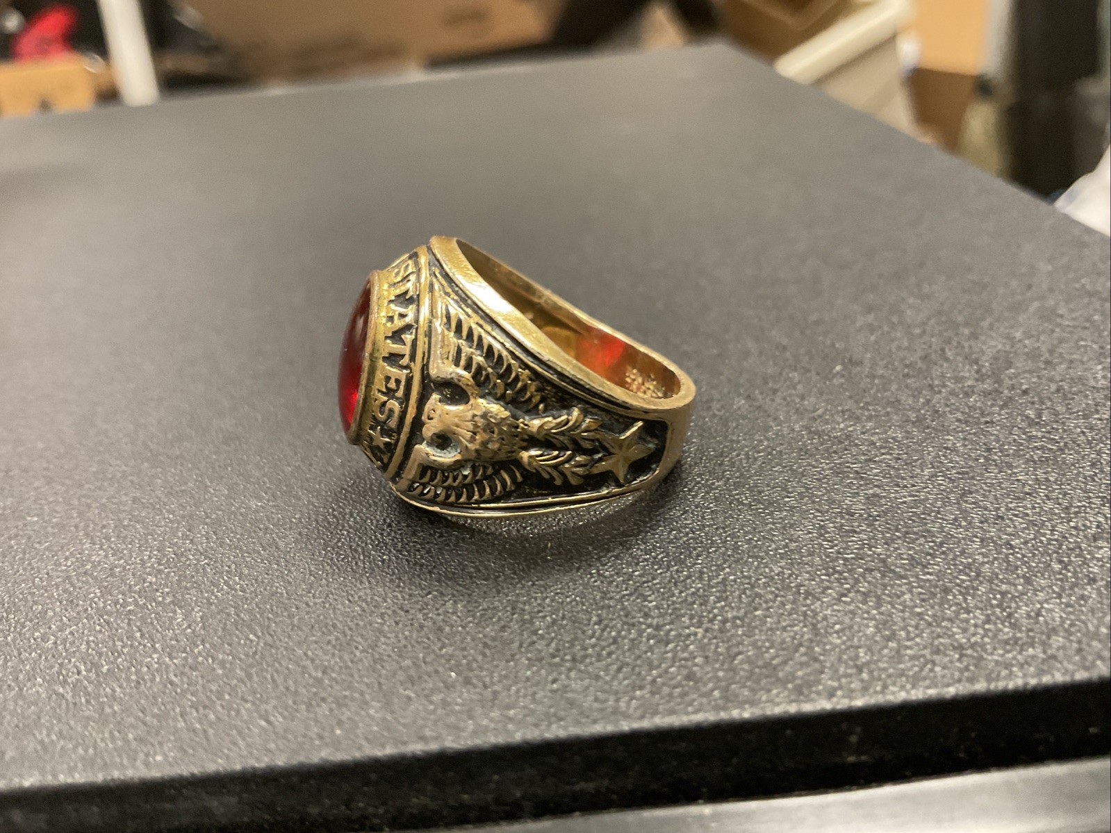 Vintage Gold Filled United States Army Ring 10k Gold Filled “Best Craft” Size