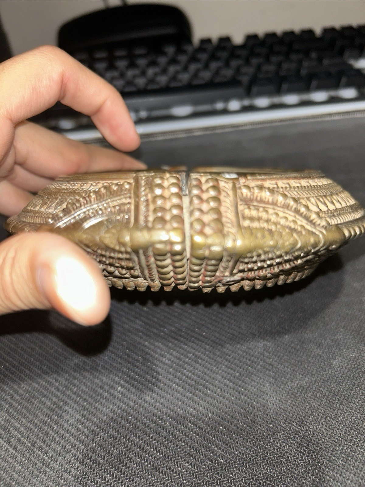 Antique Brass Tribal Large Size Bracelet Jewellery Original Very Fine Engraved