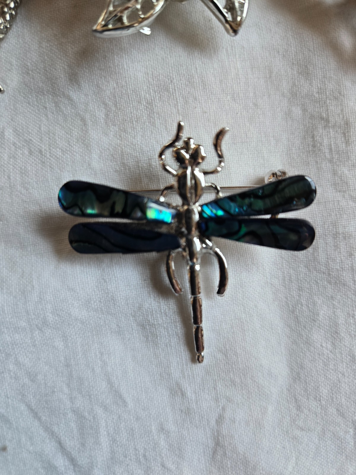 Lot of 4 Misc. Brooches, Dragonfly, Flower and etc. #AA