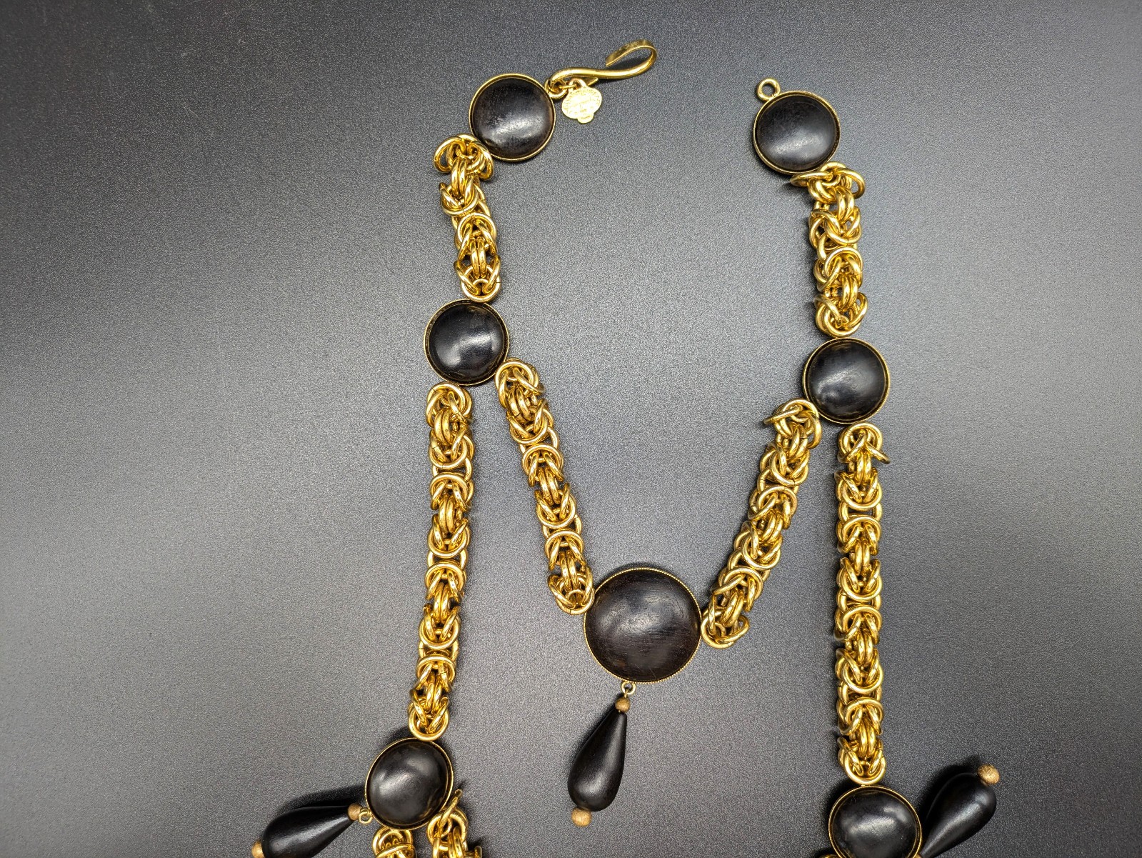 YSL Vintage Yves Saint Laurent Rive Gauche statement necklace