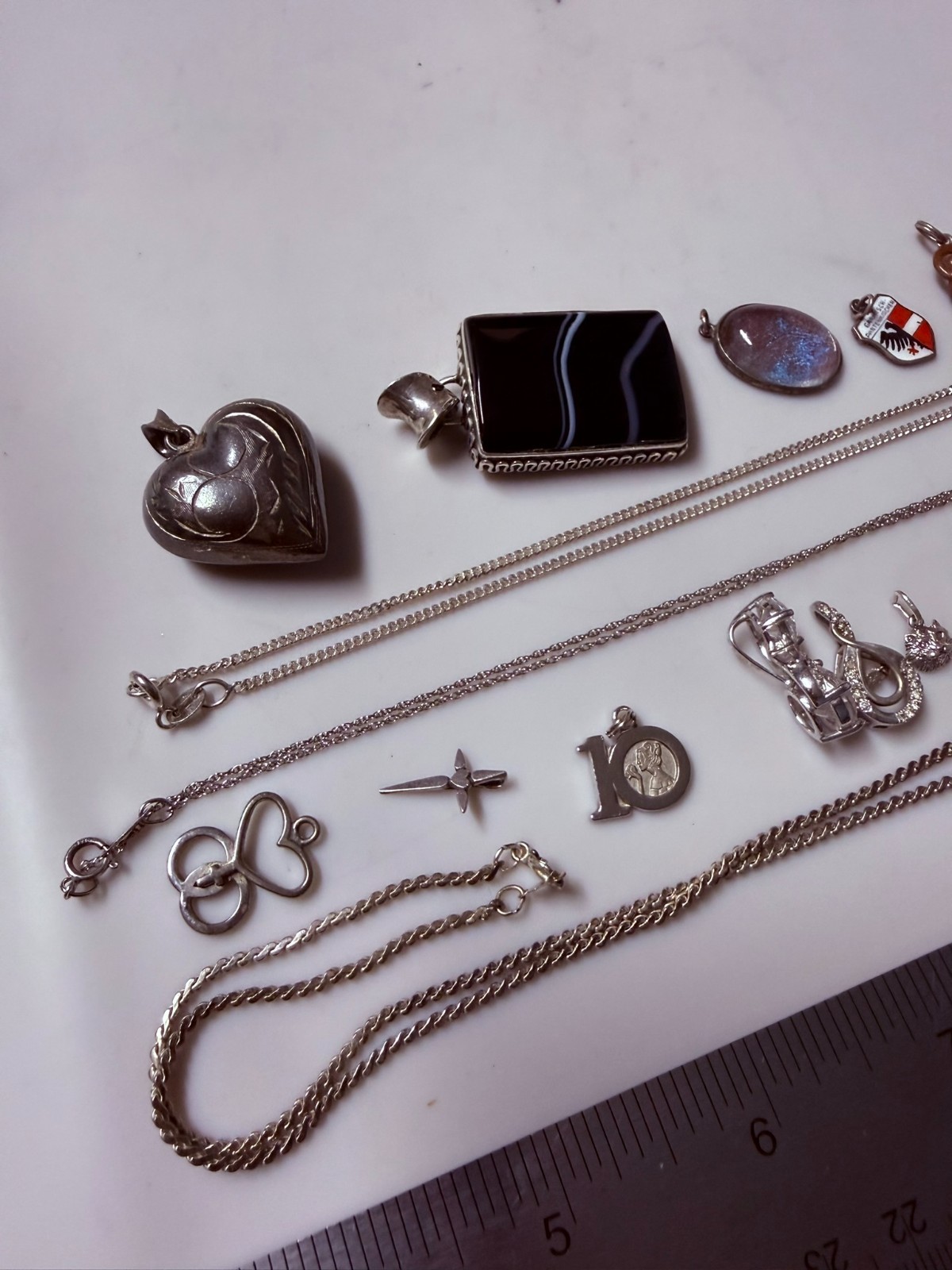 Collection Lot Amazing Vintage and Modern Sterling Silver Pendants #Decor – W8