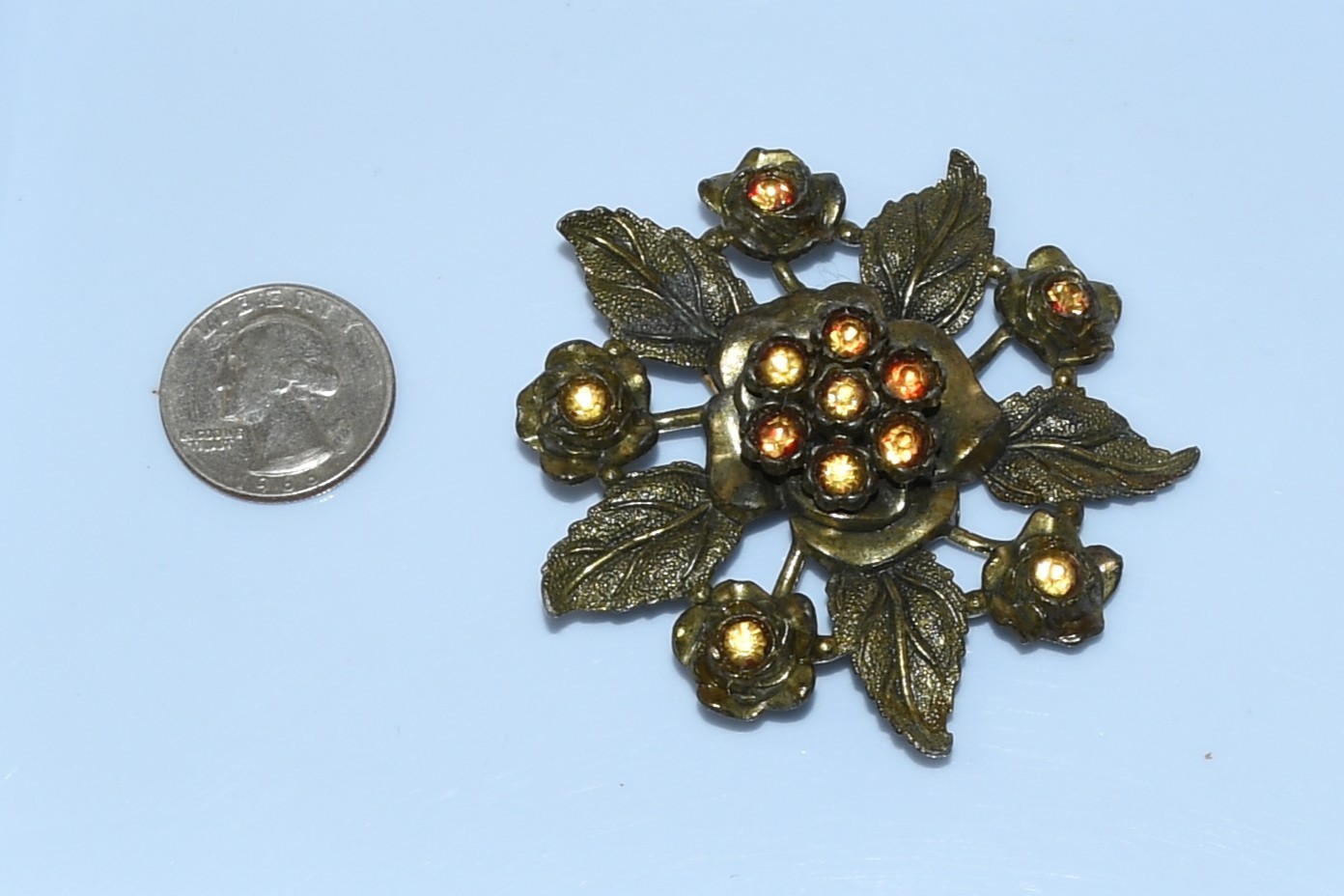 VINTAGE LITTLE NEMO LN/25 RHINESTONE PIN BROOCH