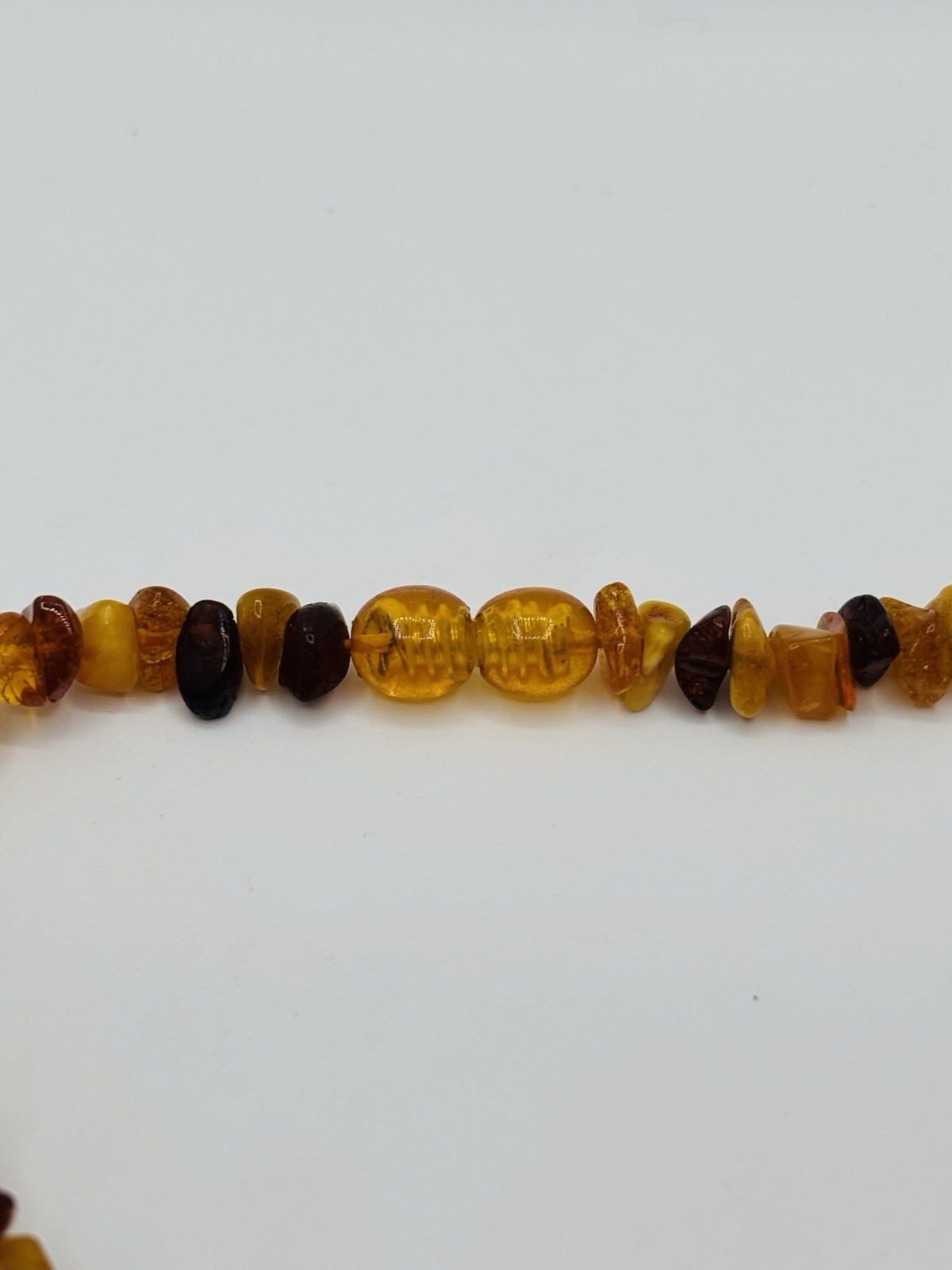 Vintage Baltic Amber Nugget Bead Necklace 22” – 19 Grams