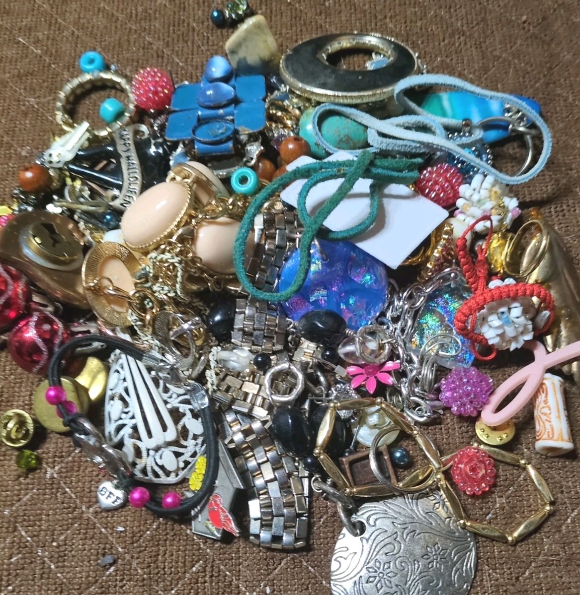 7 Pounds Mixed Jewelry Vintage & Modern Some Signed for Crafting & Repurpose