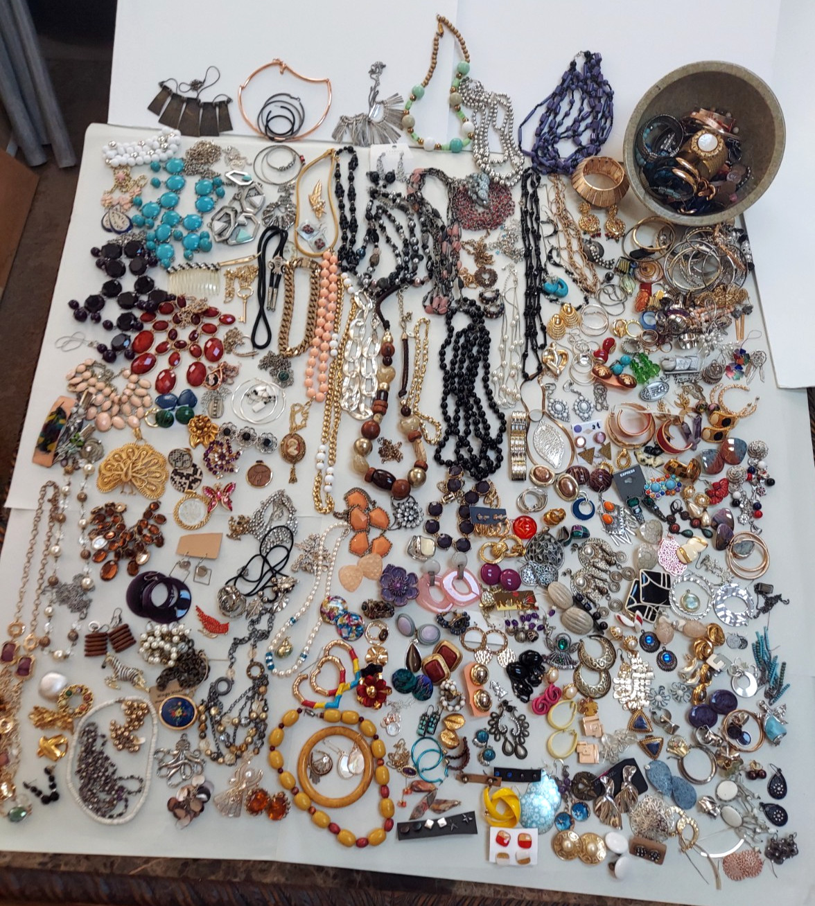 Huge 14 Pound Lot Of Vintage To Now Costume Jewelry Lot ALL WEARABLE