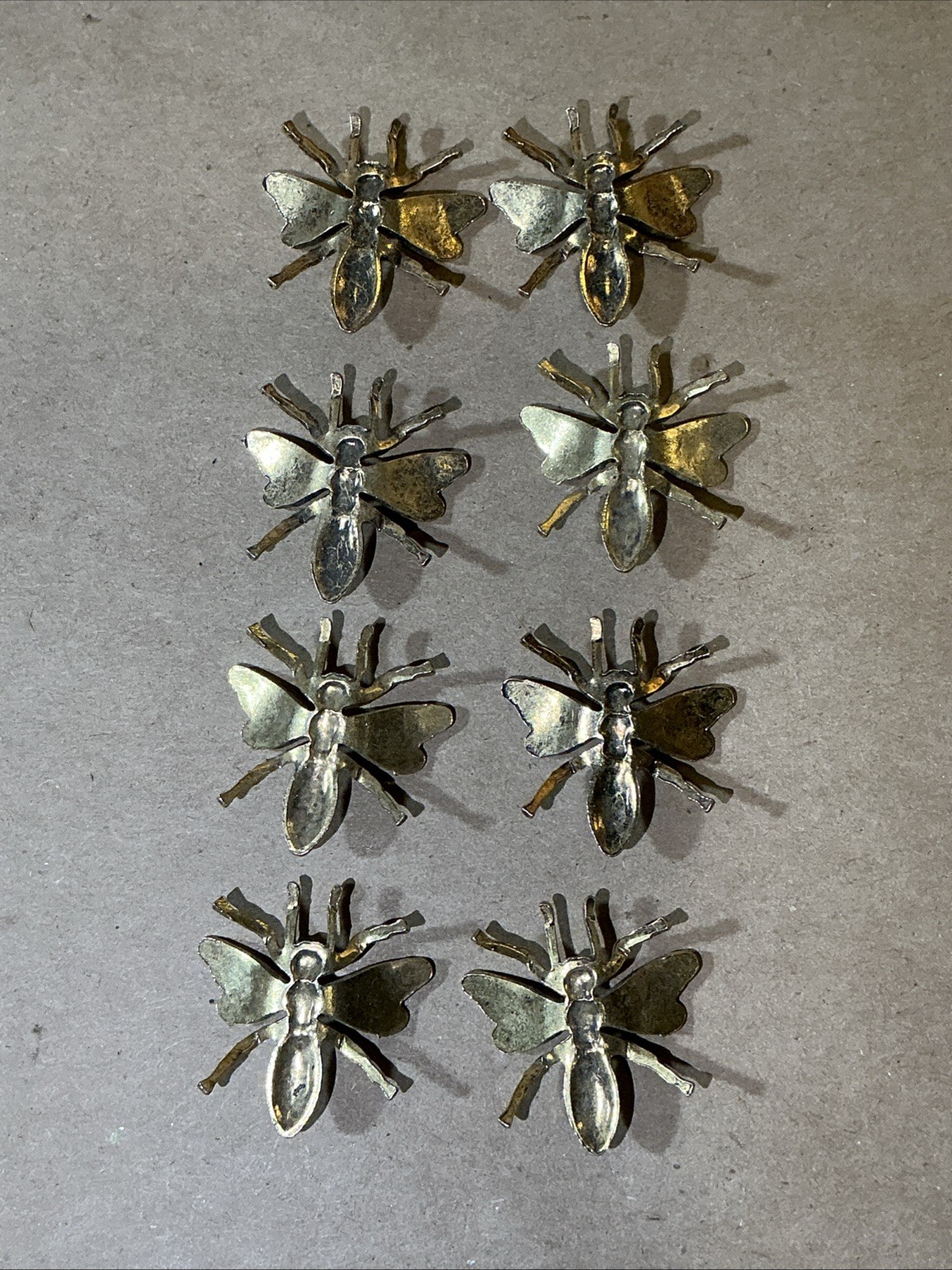 Group Of 8 Vintage Gold Finished Wasp/Bee Jewelry Pieces As Is INV-AT08