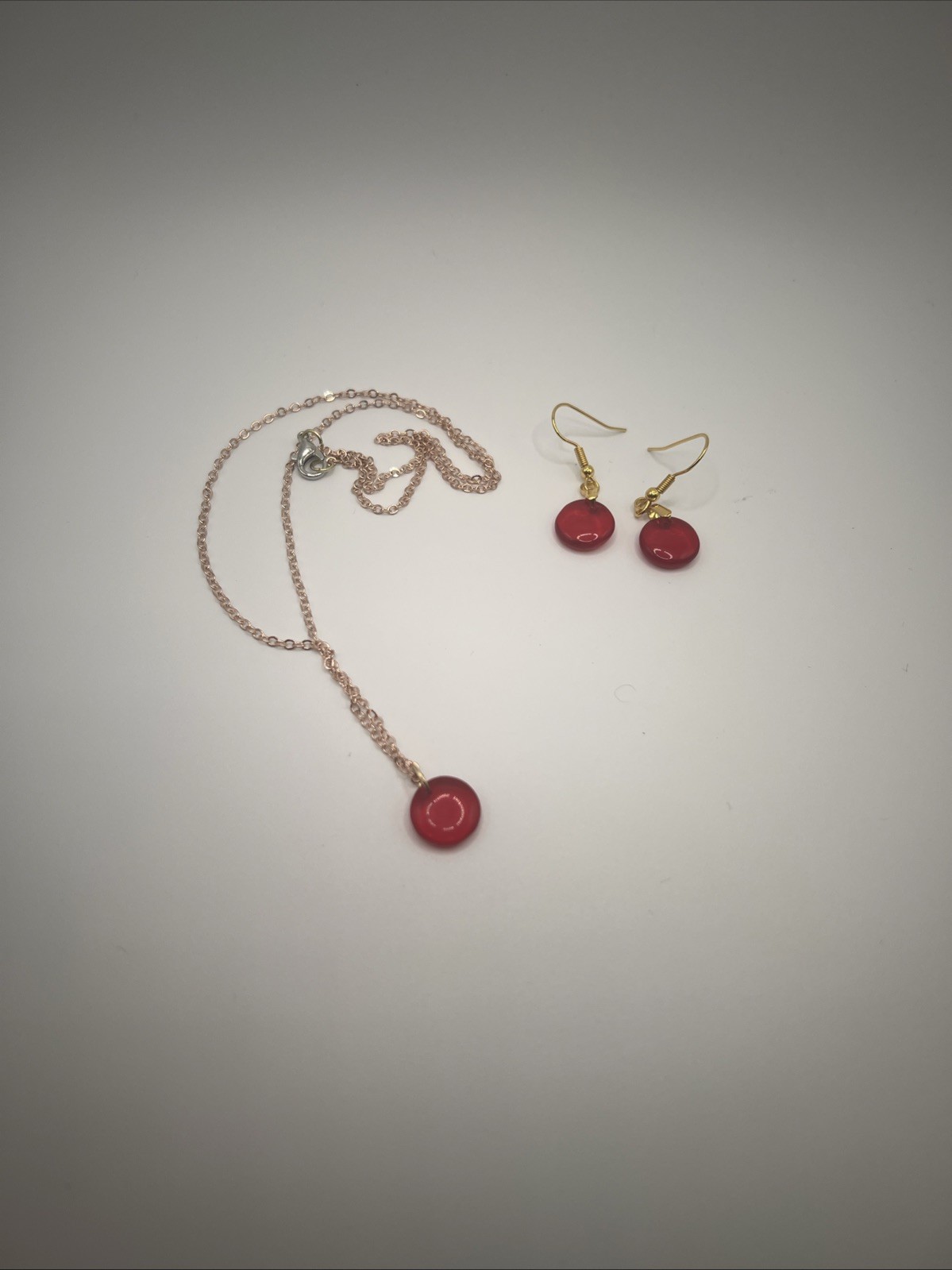 vintage bead necklaces red glass